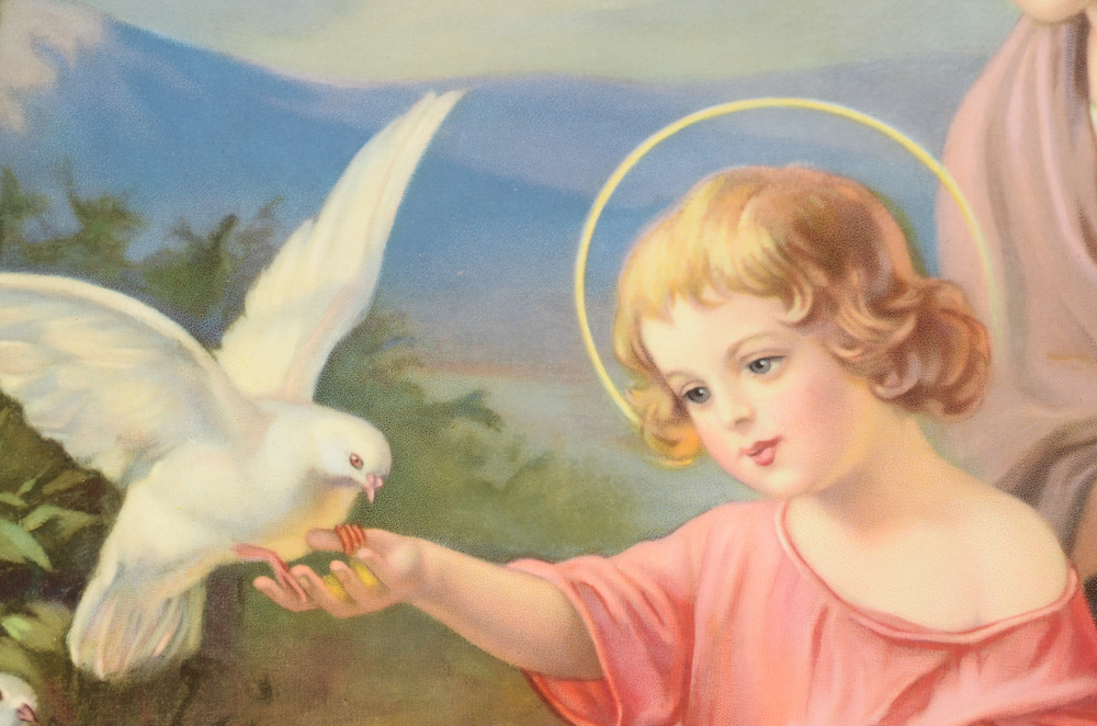 Hand-Carved and Hand-Colored Ukrainian Wood Frame