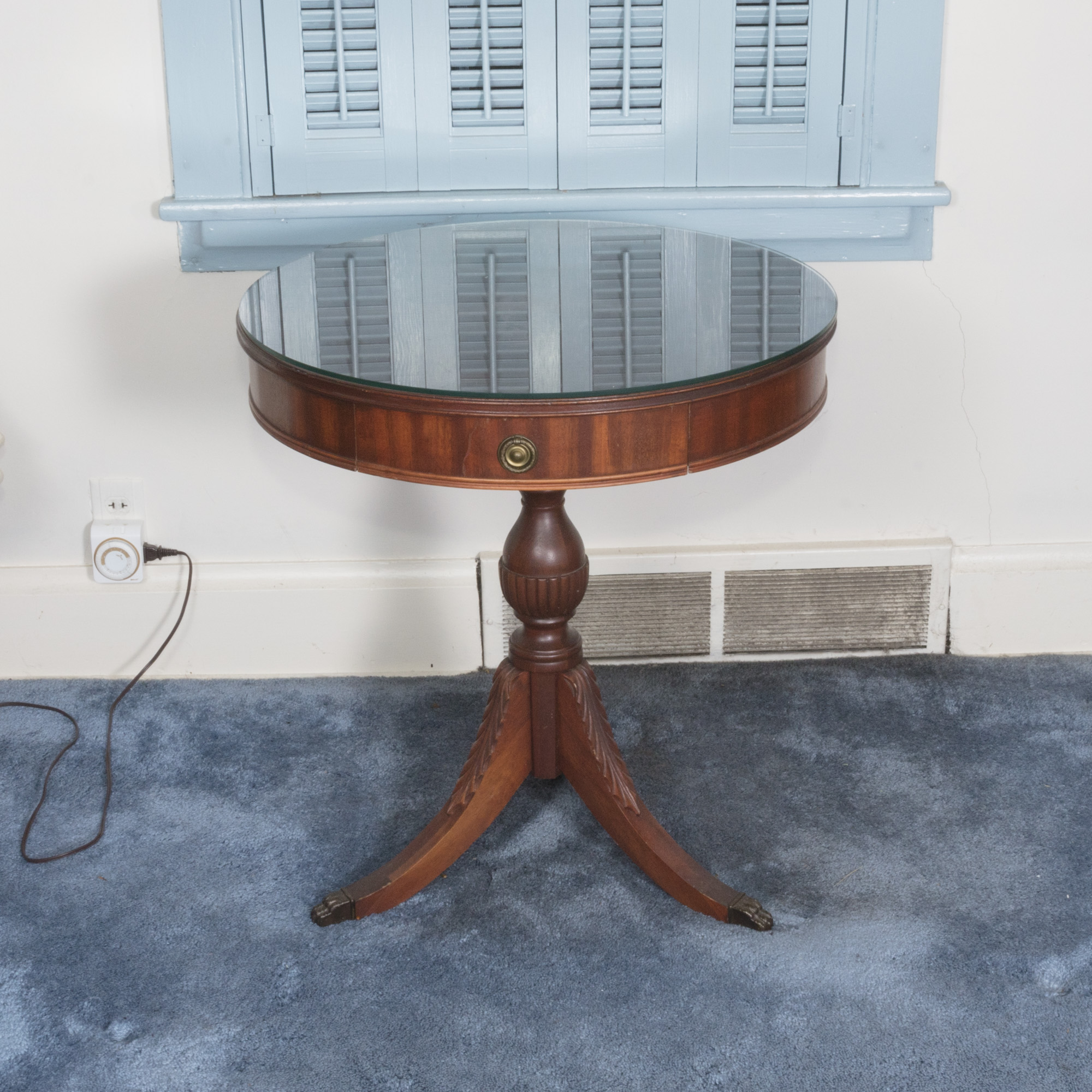 Vintage Duncan Phyfe Style Drum Table by Pennsylvania House
