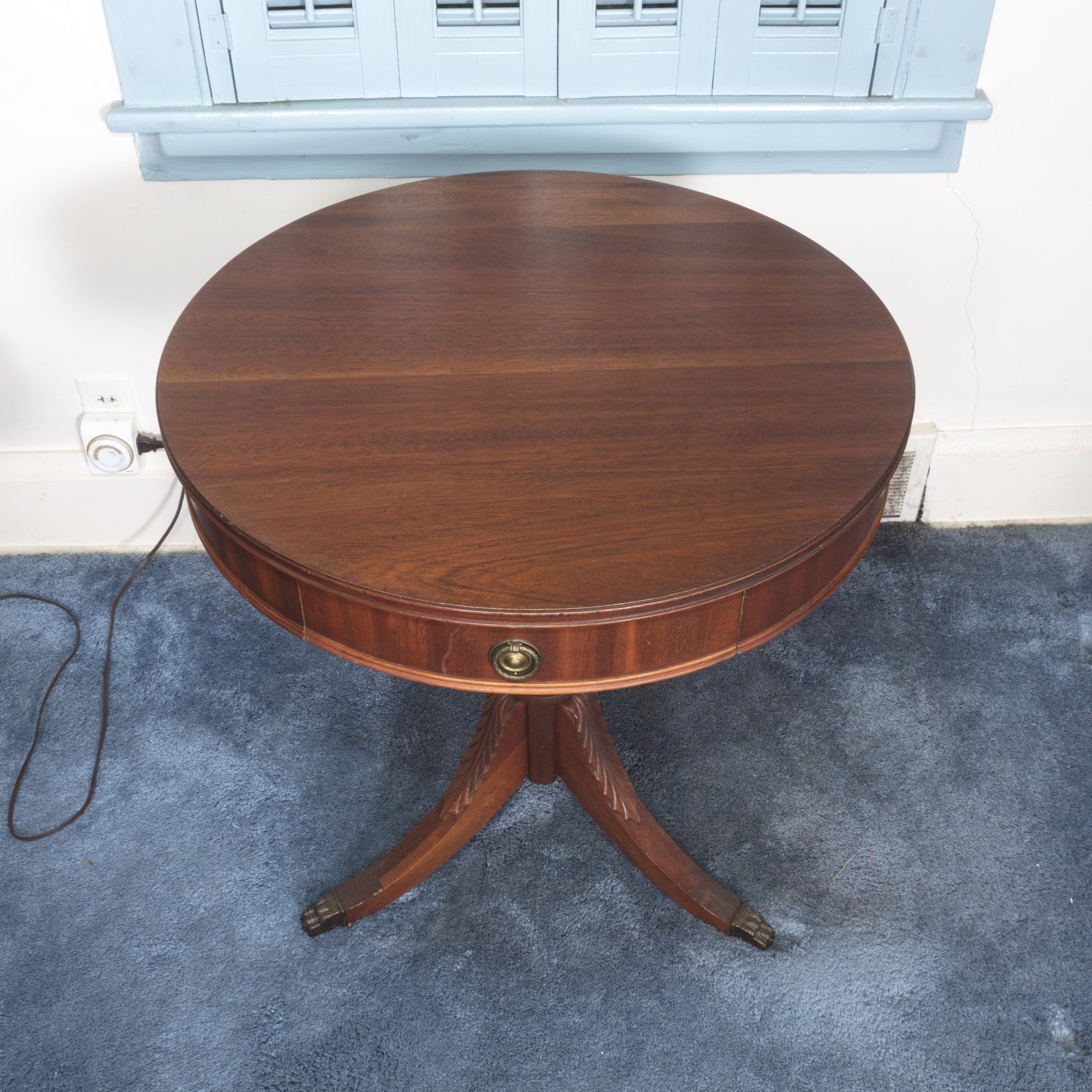 Vintage Duncan Phyfe Style Drum Table by Pennsylvania House