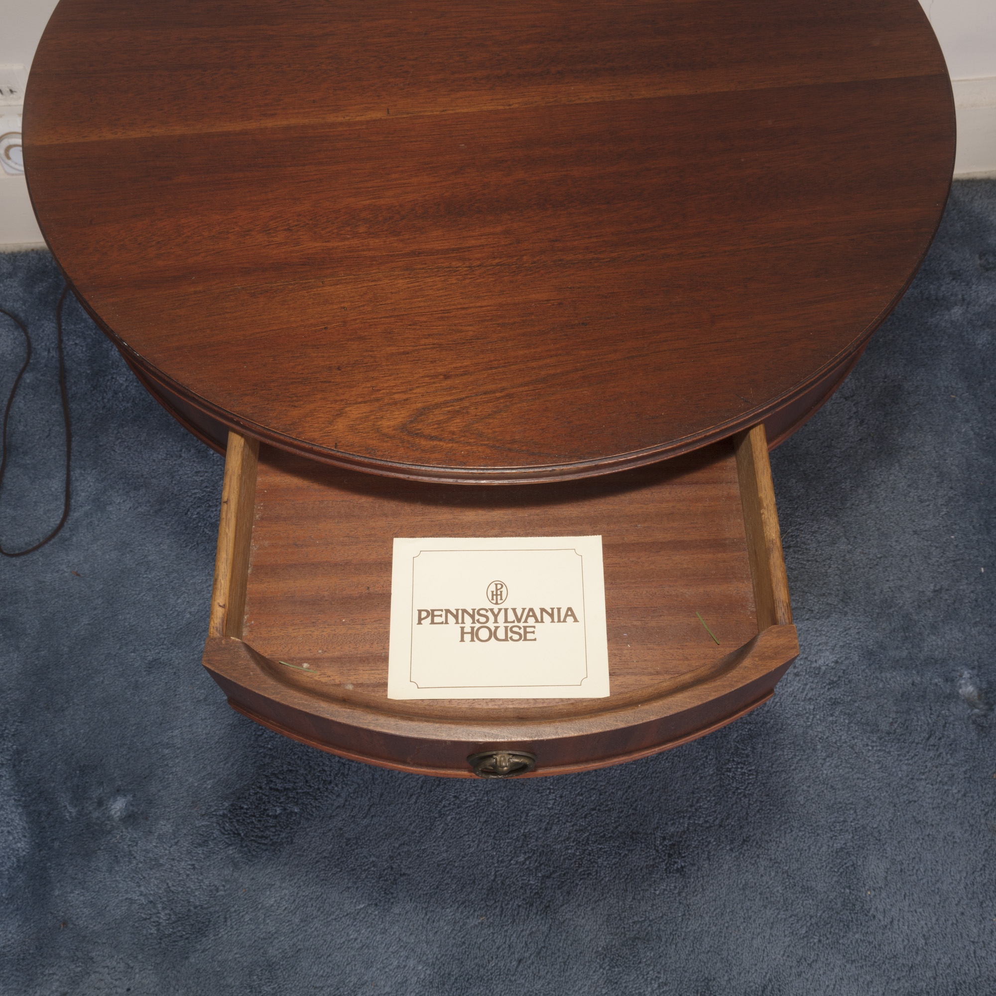 Vintage Duncan Phyfe Style Drum Table by Pennsylvania House