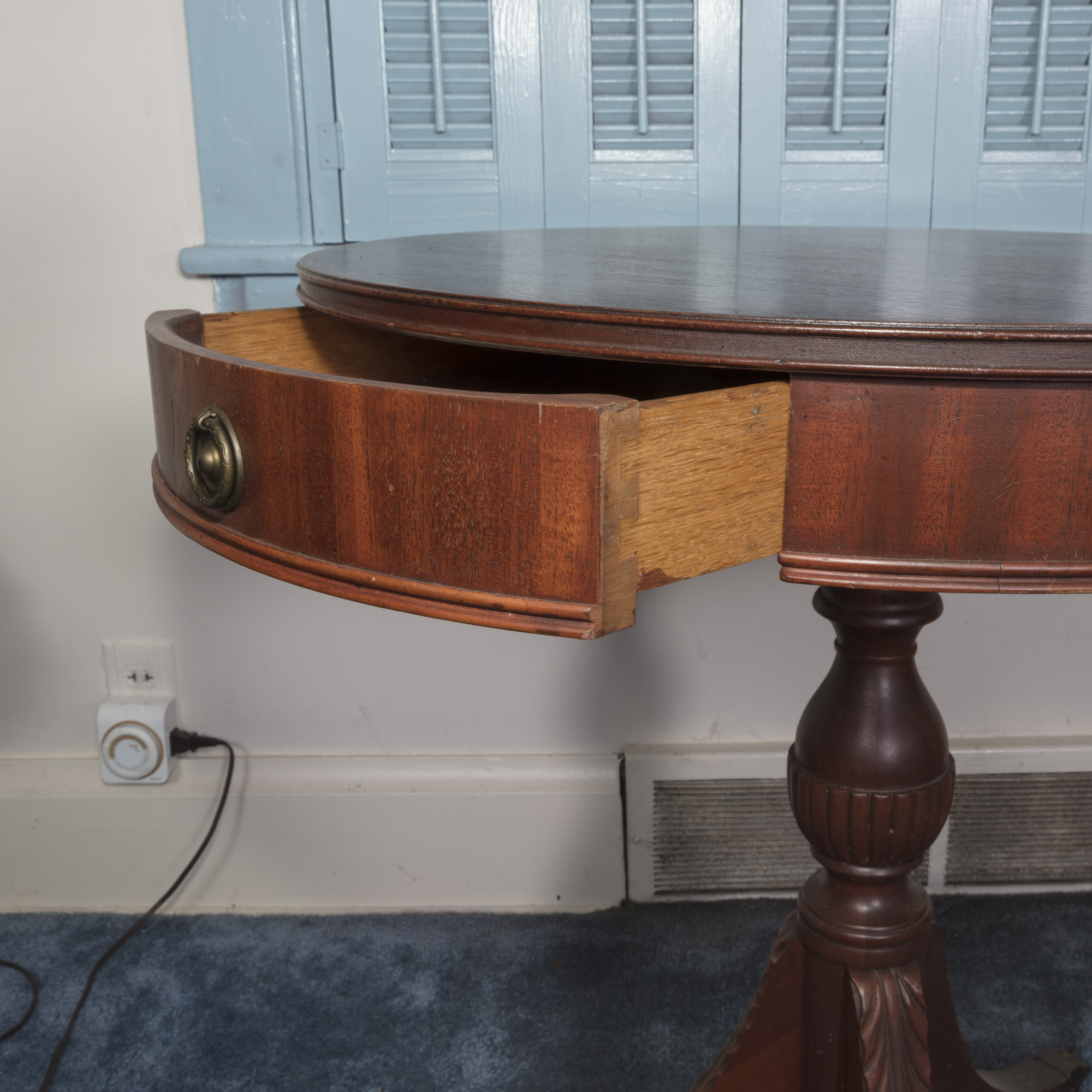 Vintage Duncan Phyfe Style Drum Table by Pennsylvania House