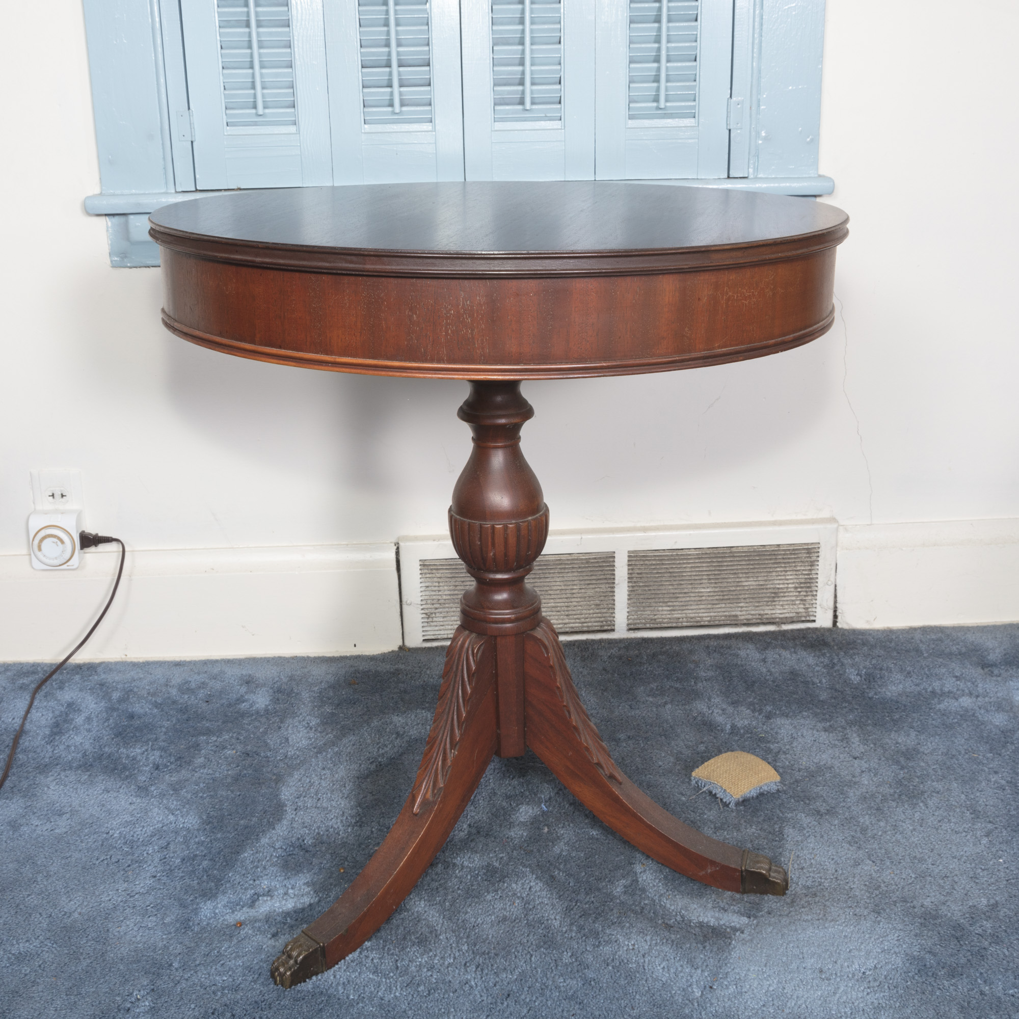 Vintage Duncan Phyfe Style Drum Table by Pennsylvania House