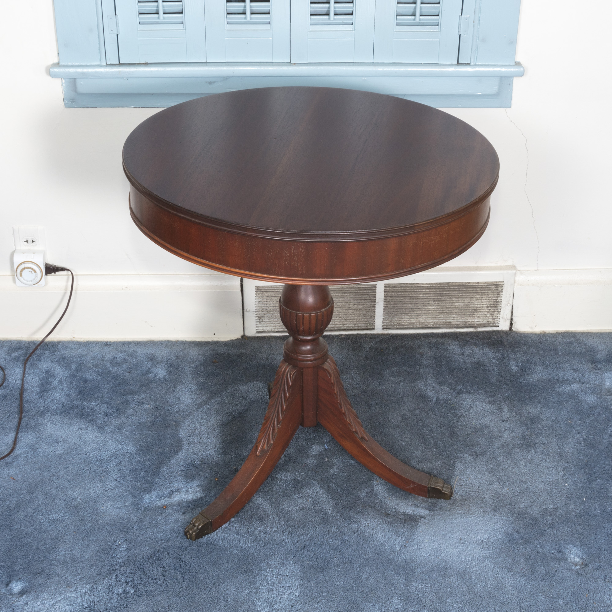 Vintage Duncan Phyfe Style Drum Table by Pennsylvania House