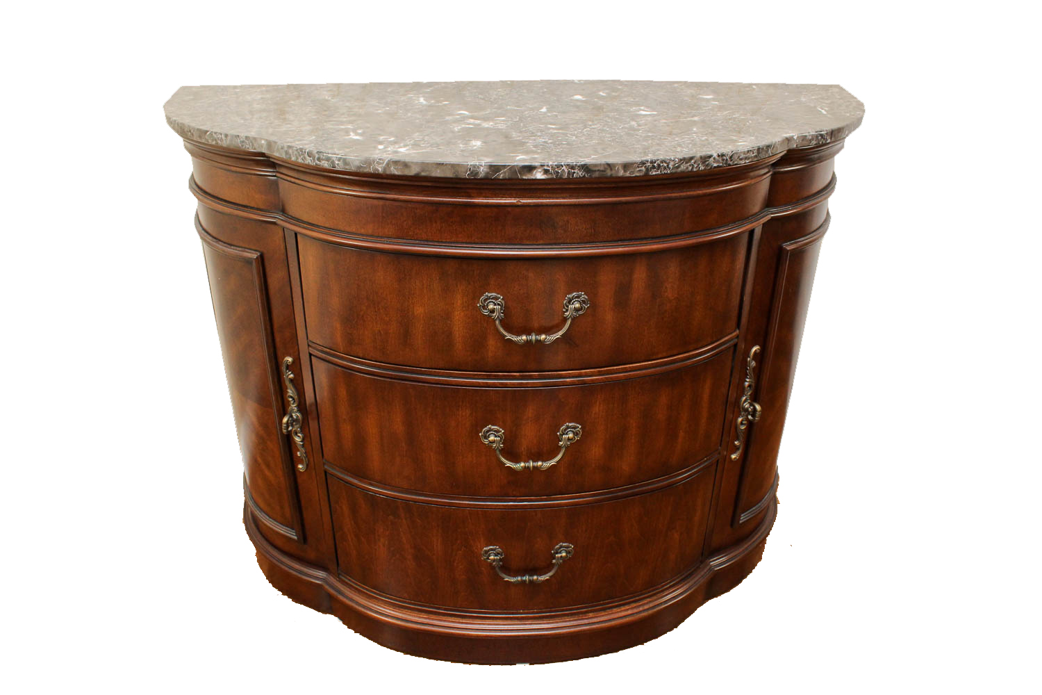 Demilune Marble Top Chest