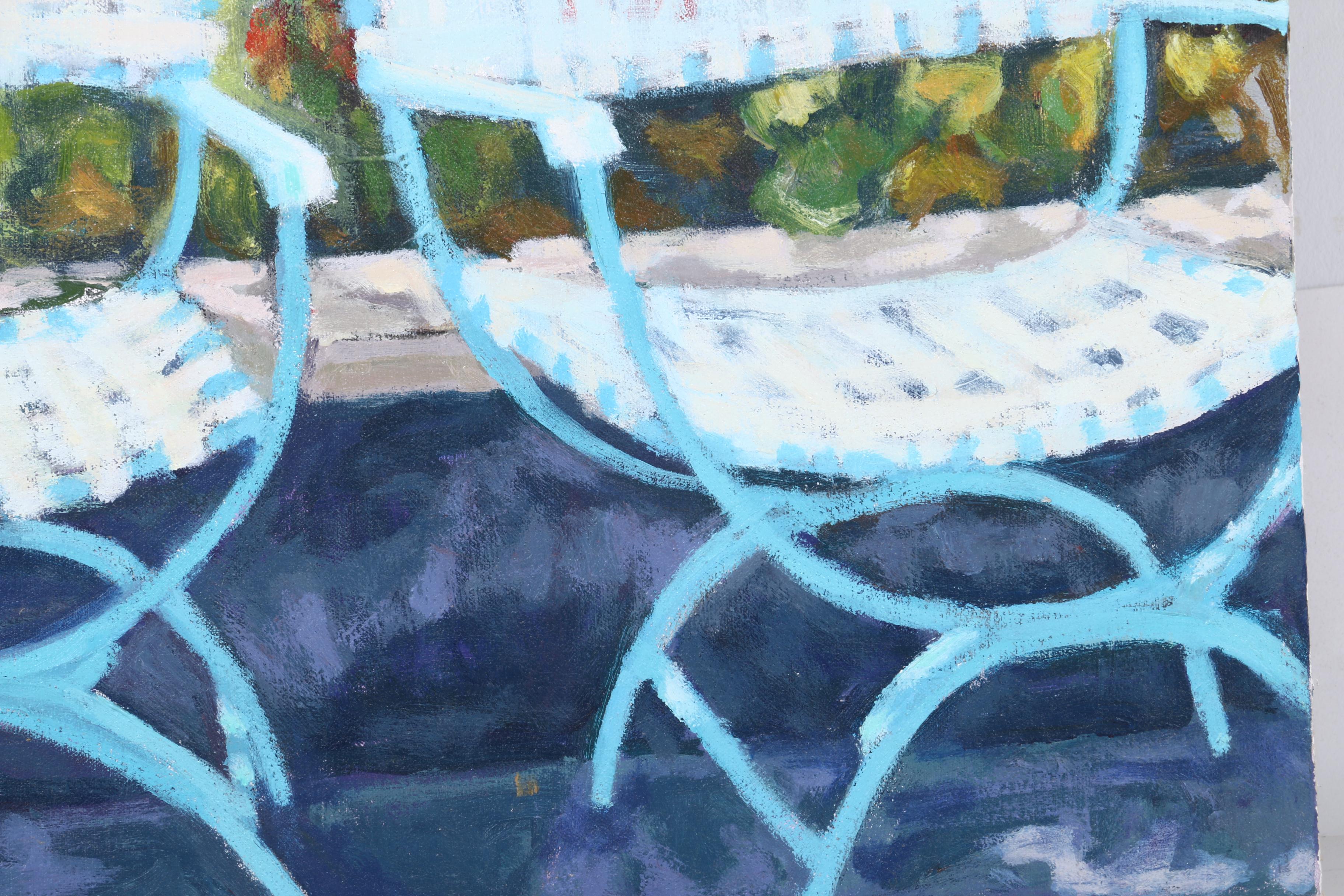 1989 Denyse Wilhelm Acrylic on Canvas "Hamilton, Bermuda"