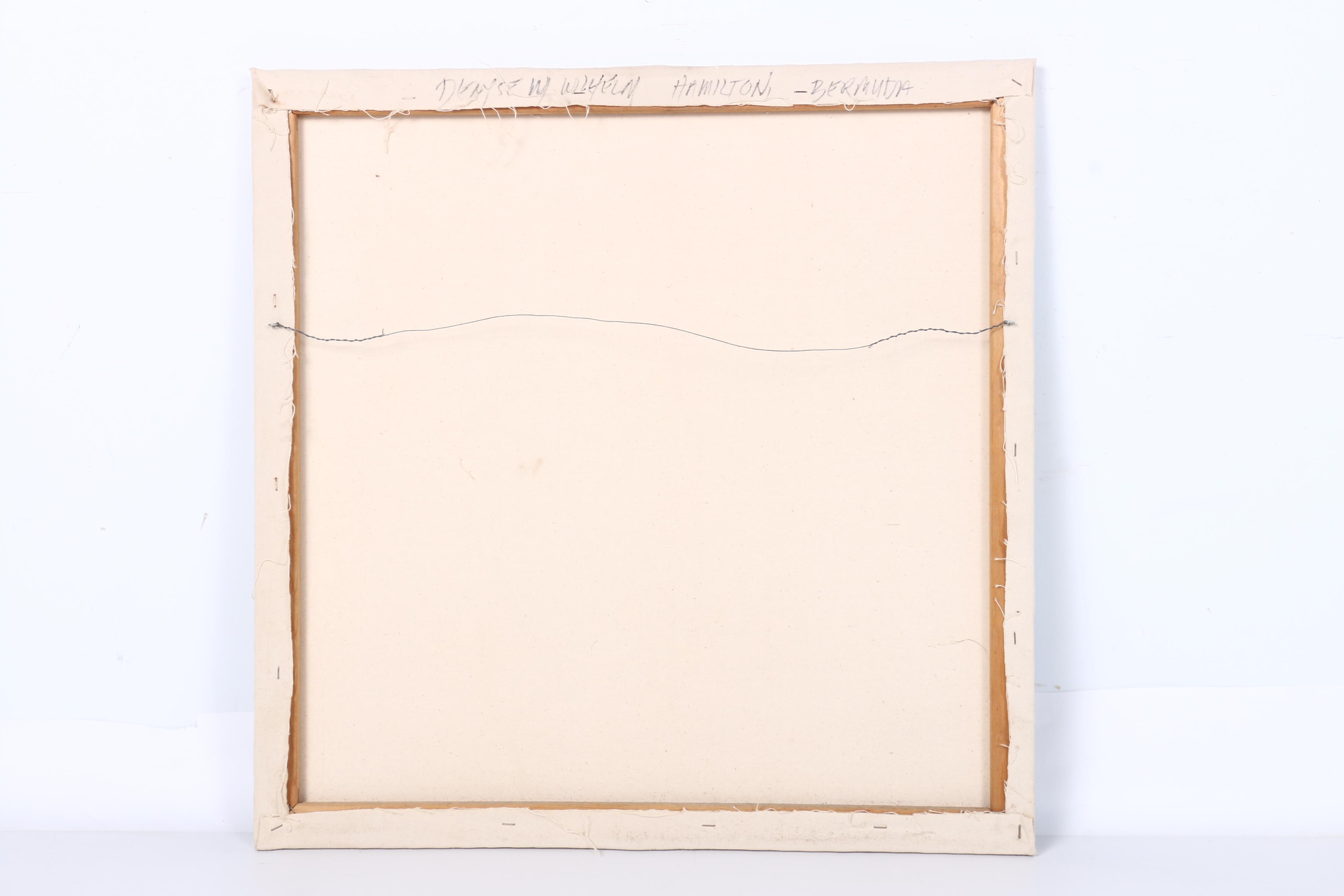 1989 Denyse Wilhelm Acrylic on Canvas "Hamilton, Bermuda"