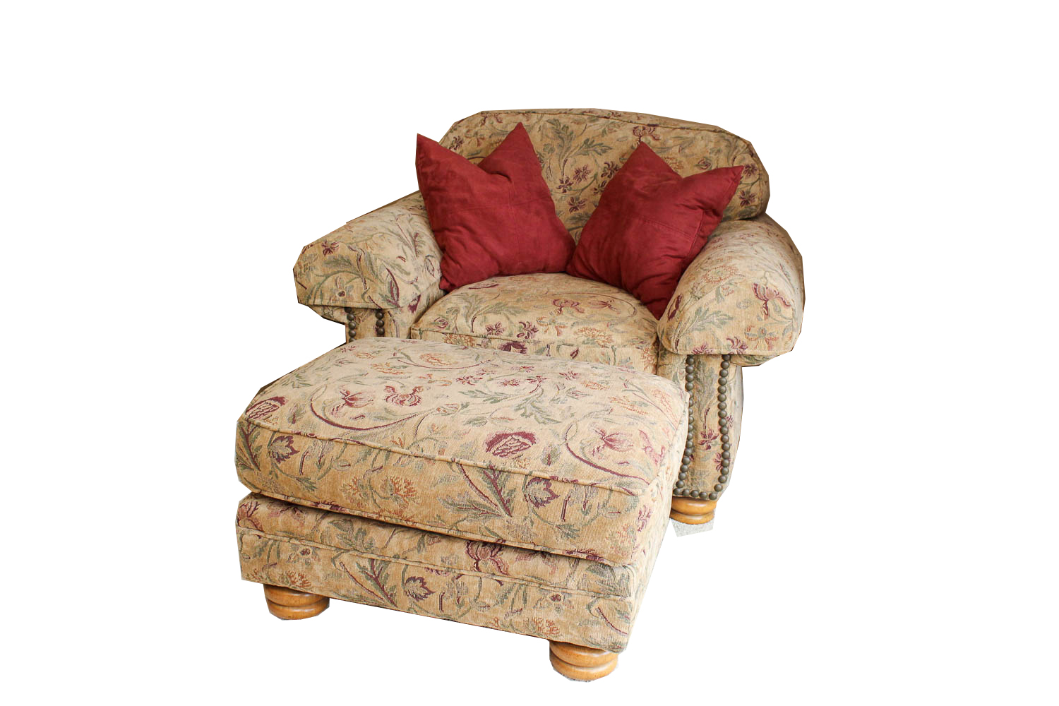 Flexsteel Arm Chair and Ottoman