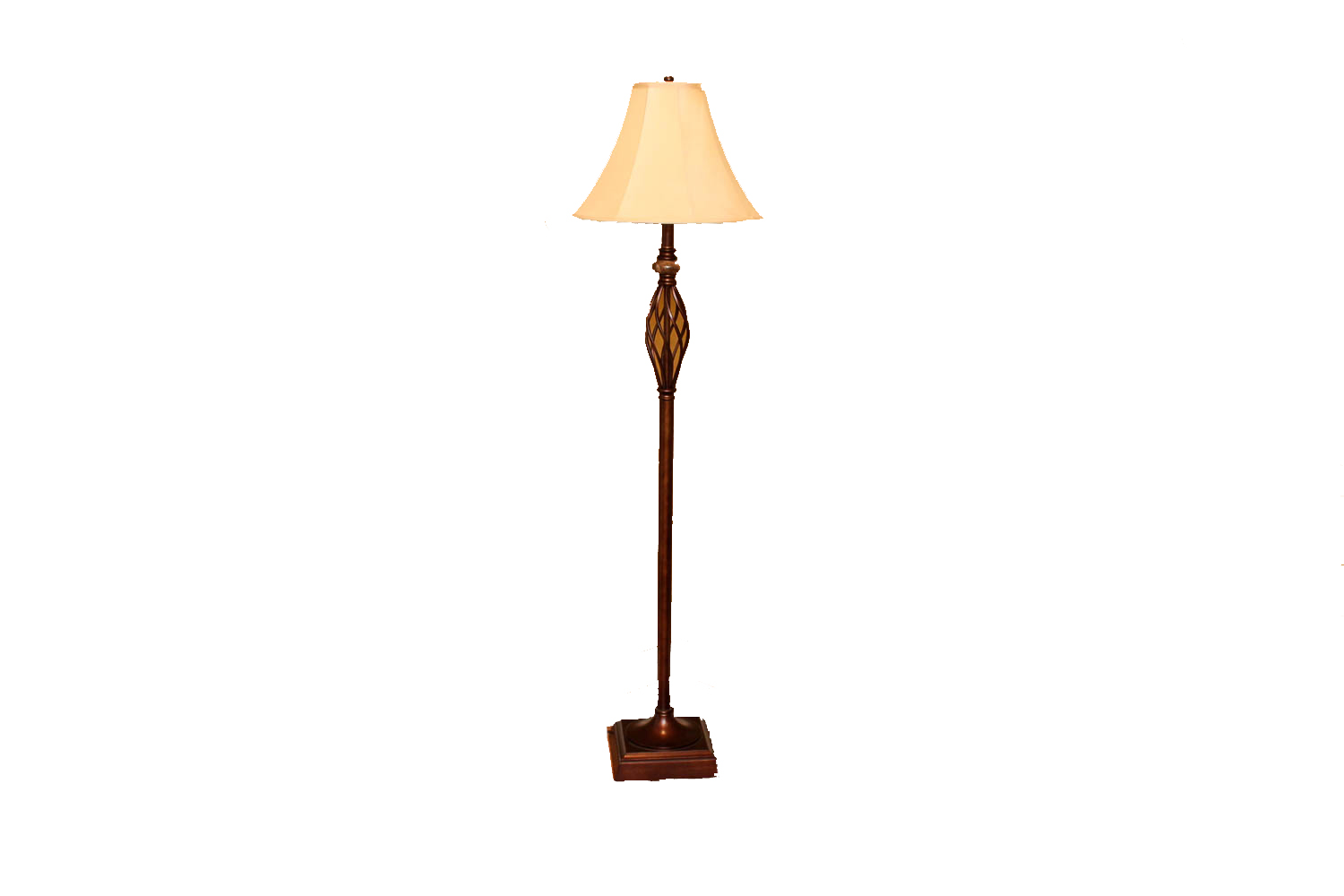 Bronze-Tone Openwork Floor Lamp