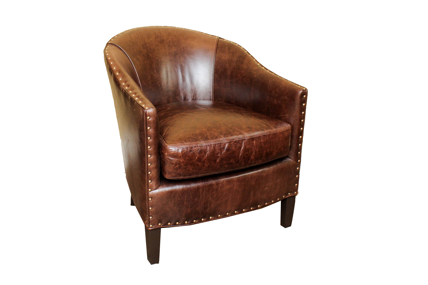 Arhaus "Giles" Leather Club Chair