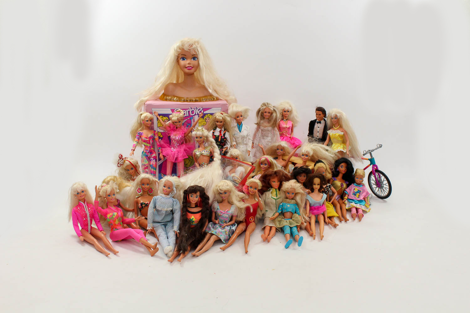 Vast Assortment of Vintage Barbie Collection, Car and Closet