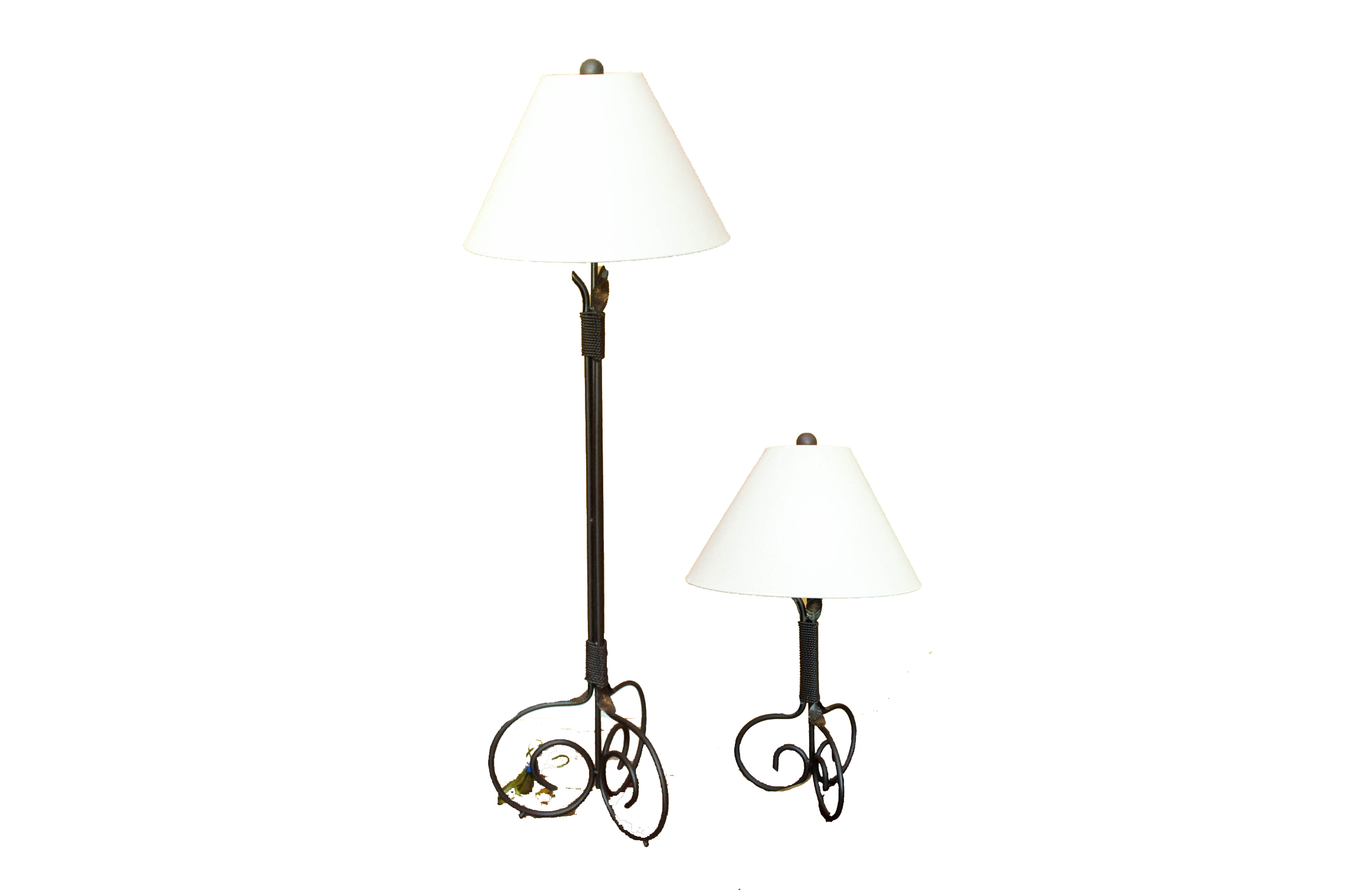 Matching Floor and Table Lamps