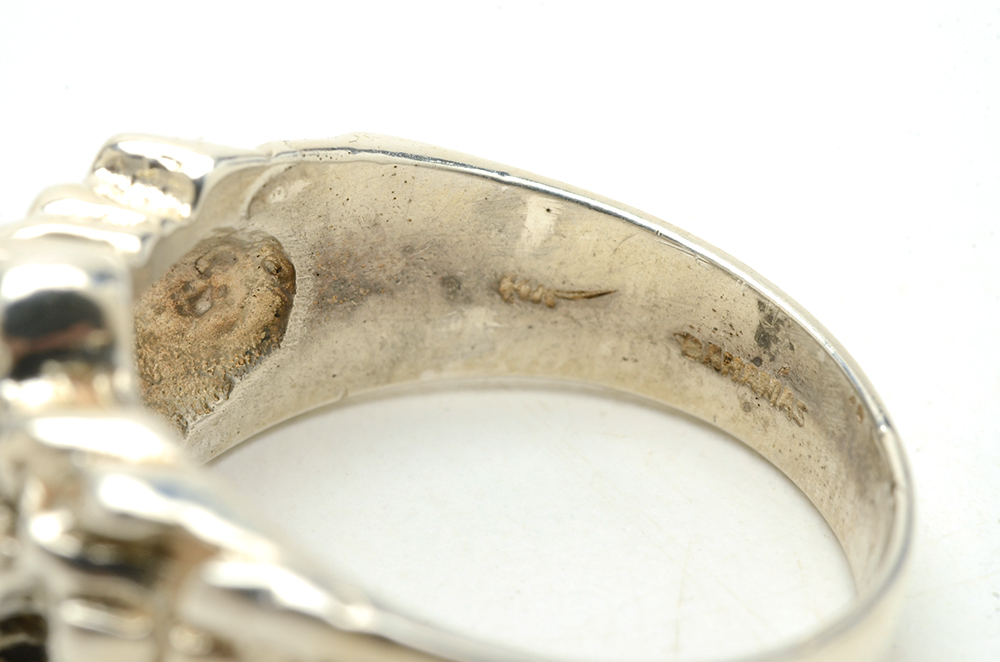 Sterling Silver Men's Nugget Ring