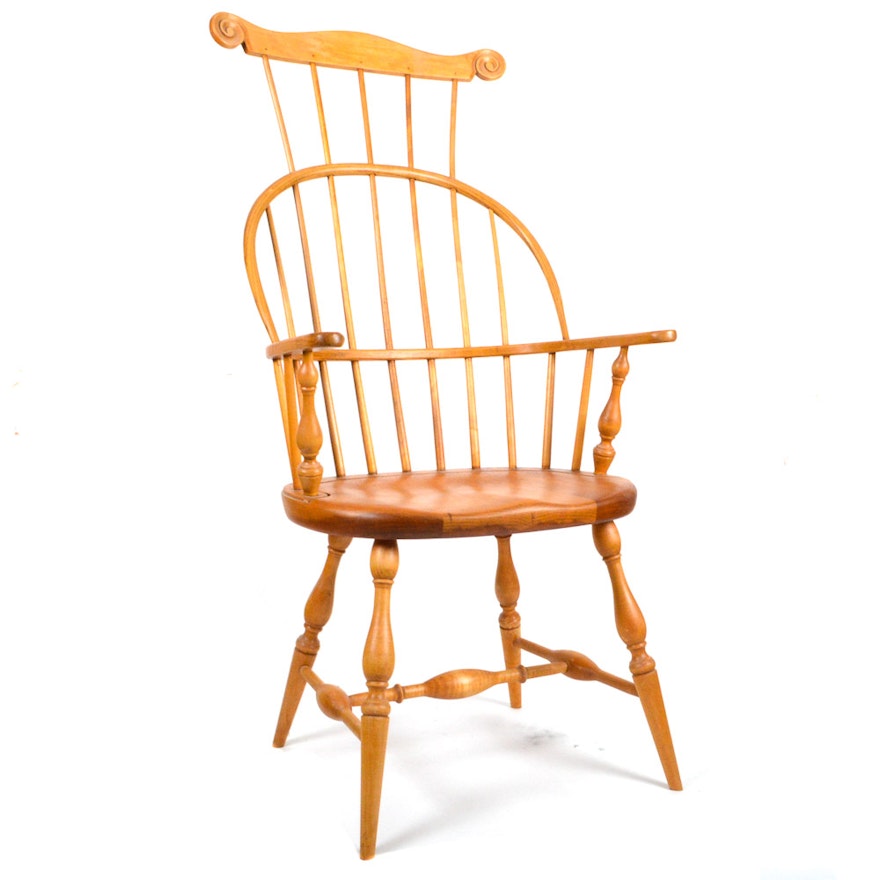 Crested Bowback Windsor Armchair