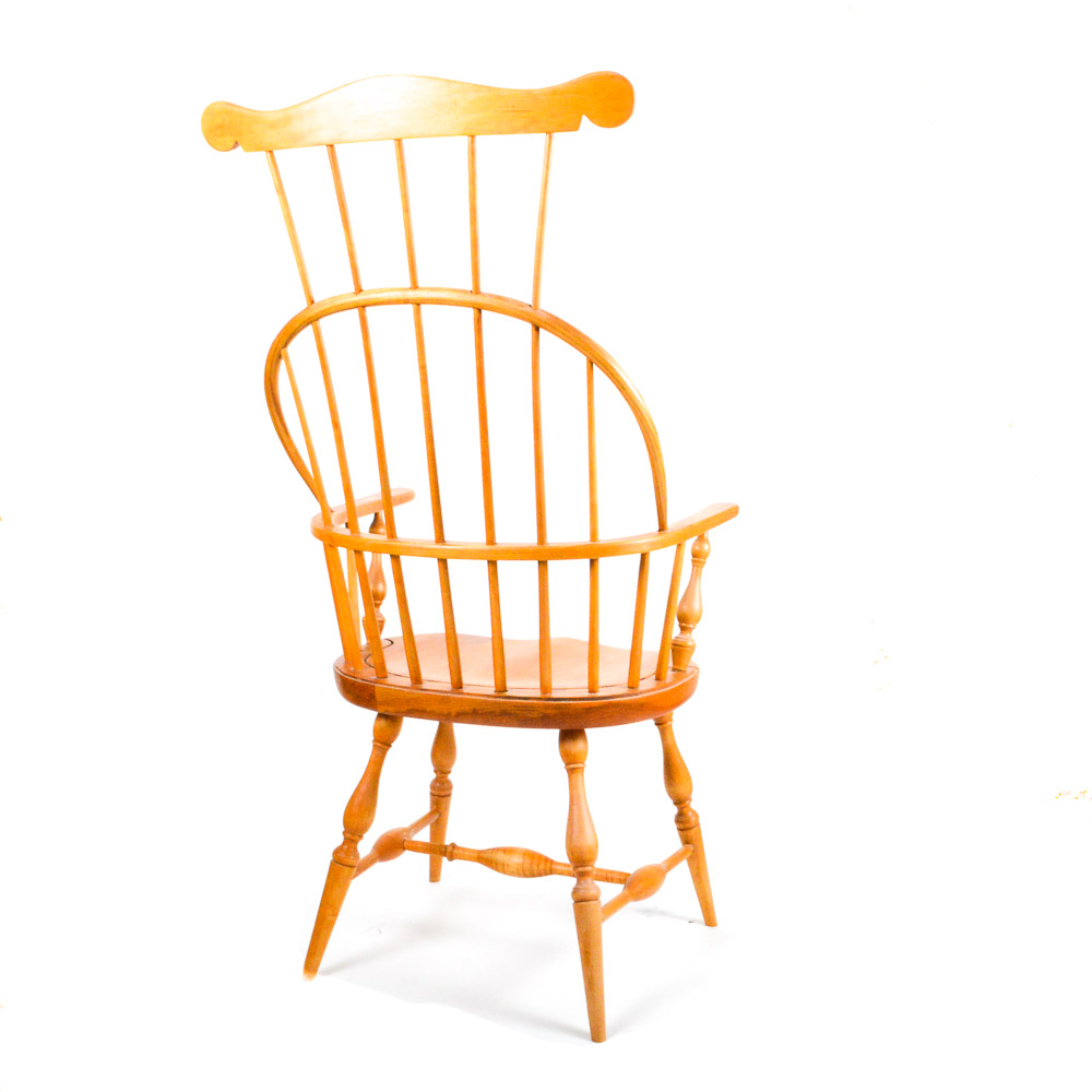 Crested Bowback Windsor Armchair