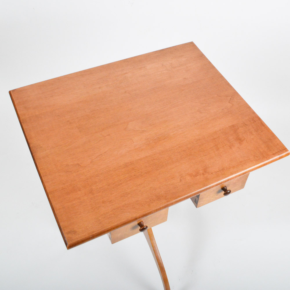 Shaker Style Two Drawer Sewing Stand by Shaker Workshop