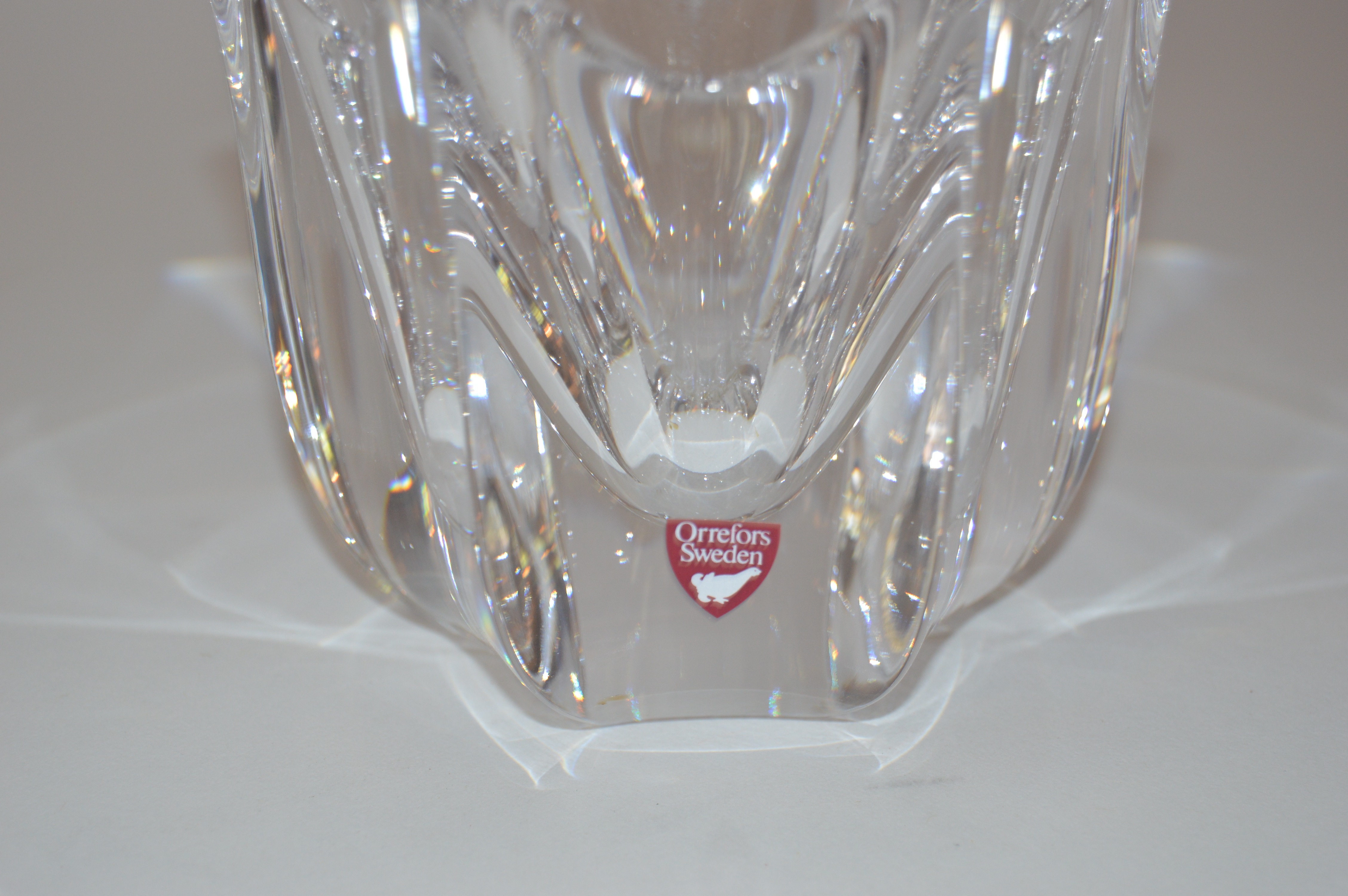 Orrefors Sweden Crystal Vases