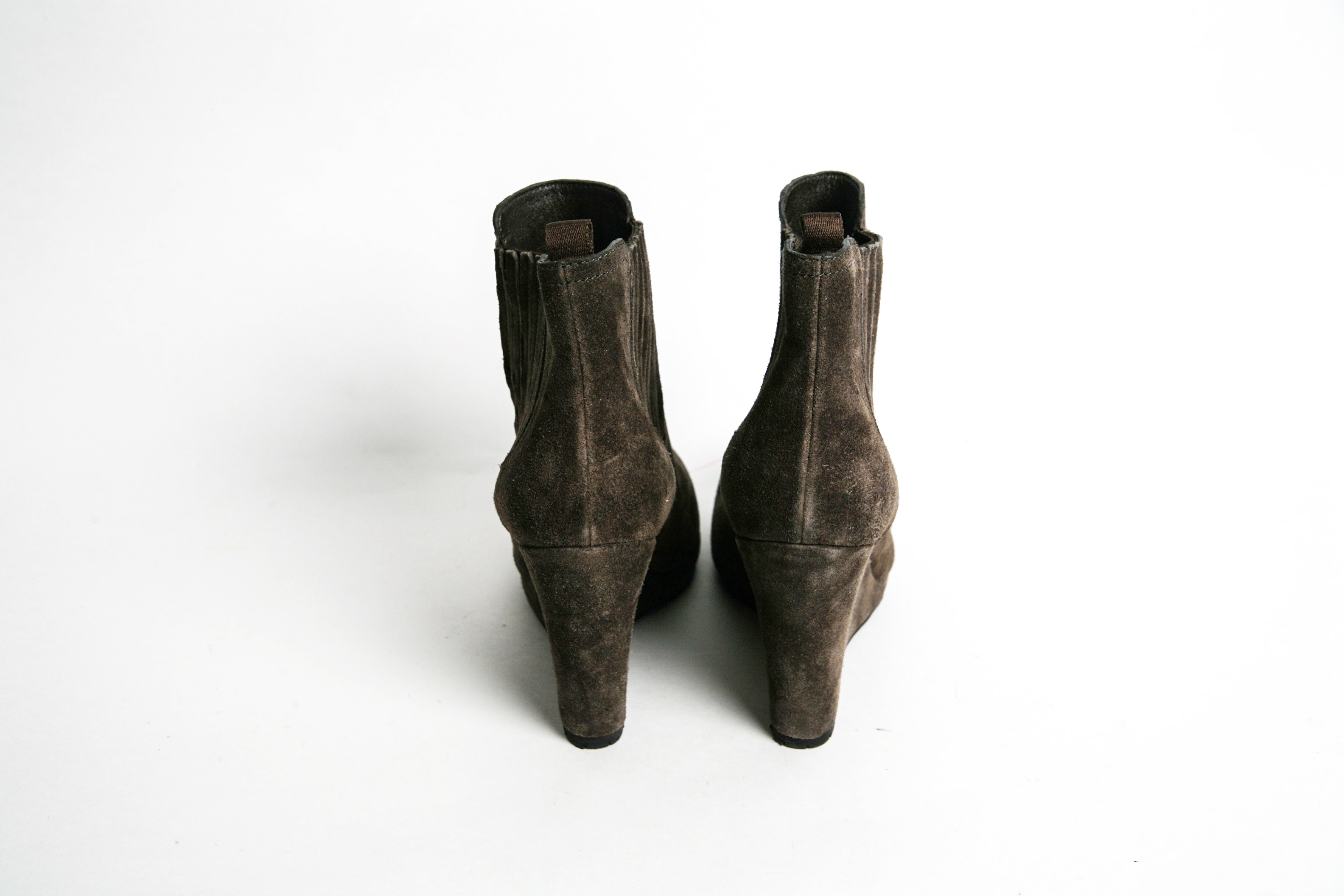 Prada Brown Suede Ankle Boots