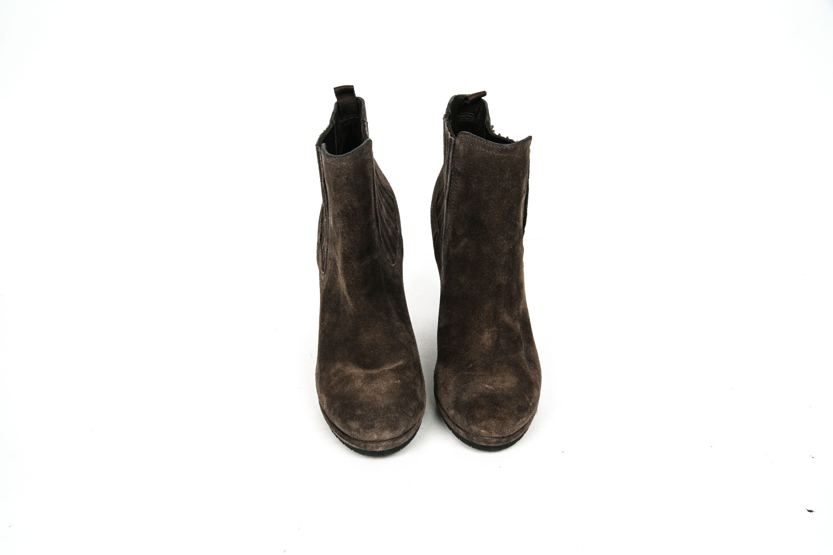 Prada Brown Suede Ankle Boots