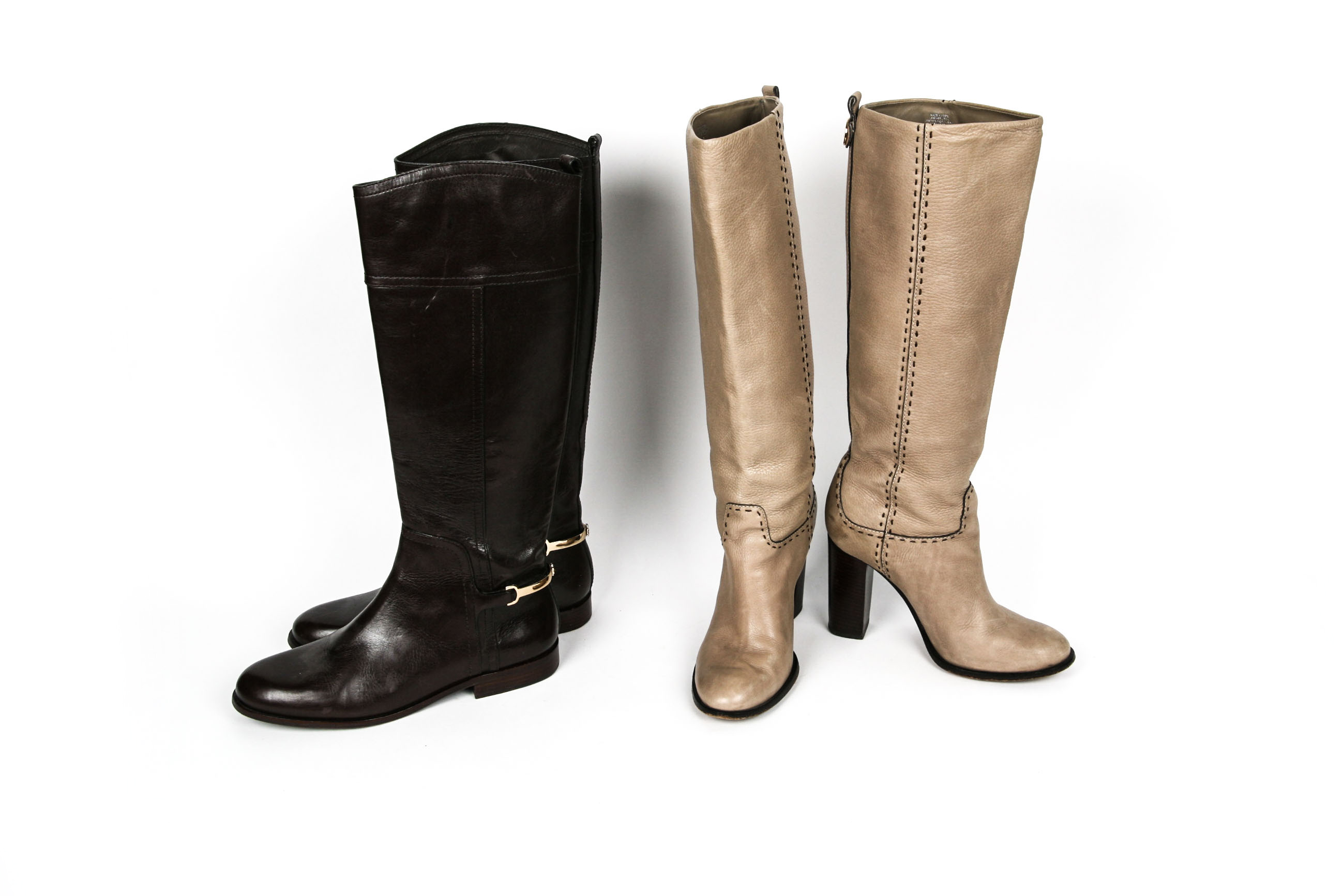 Two Pairs of Tory Burch Boots, 8.5 M