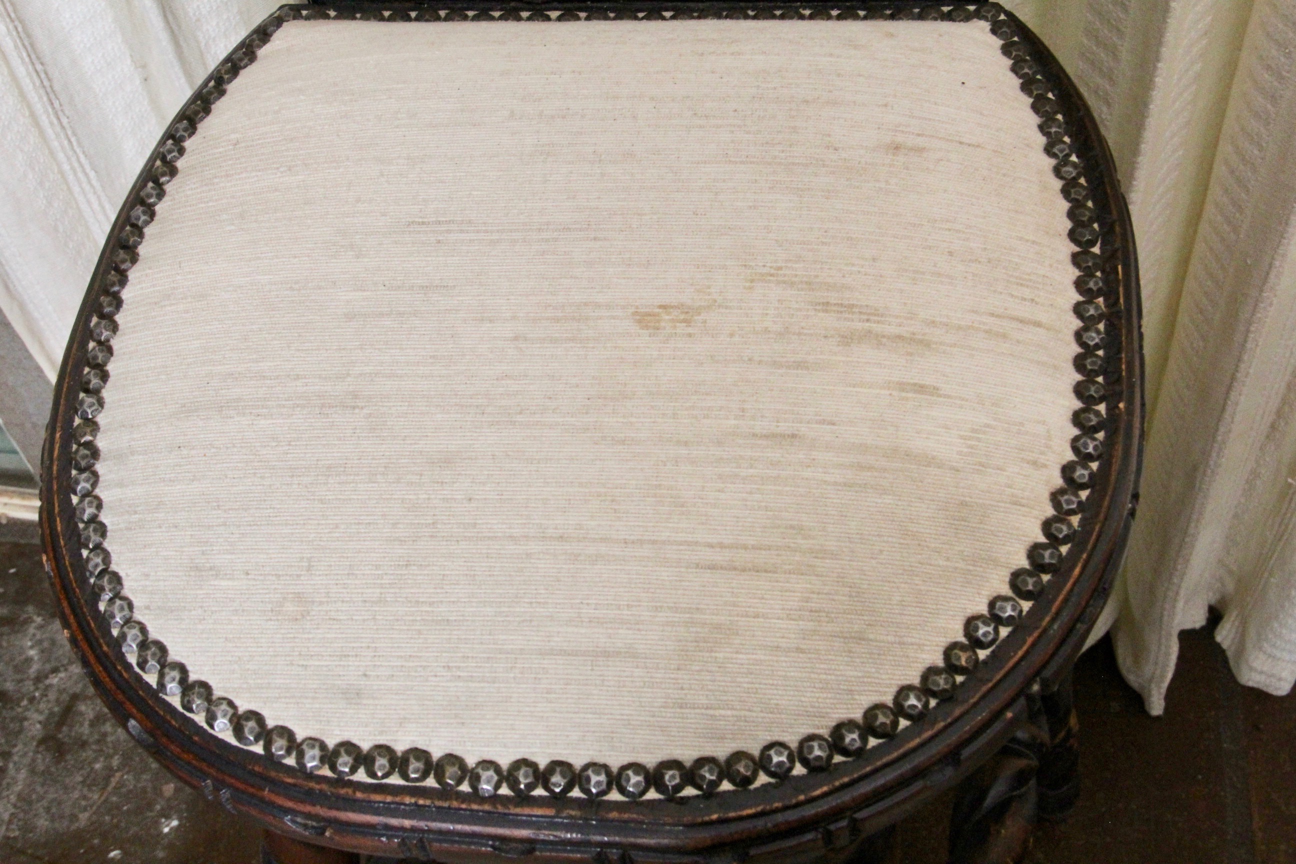 Spanish Mediterranean Bar Stools with Barley Twist Legs