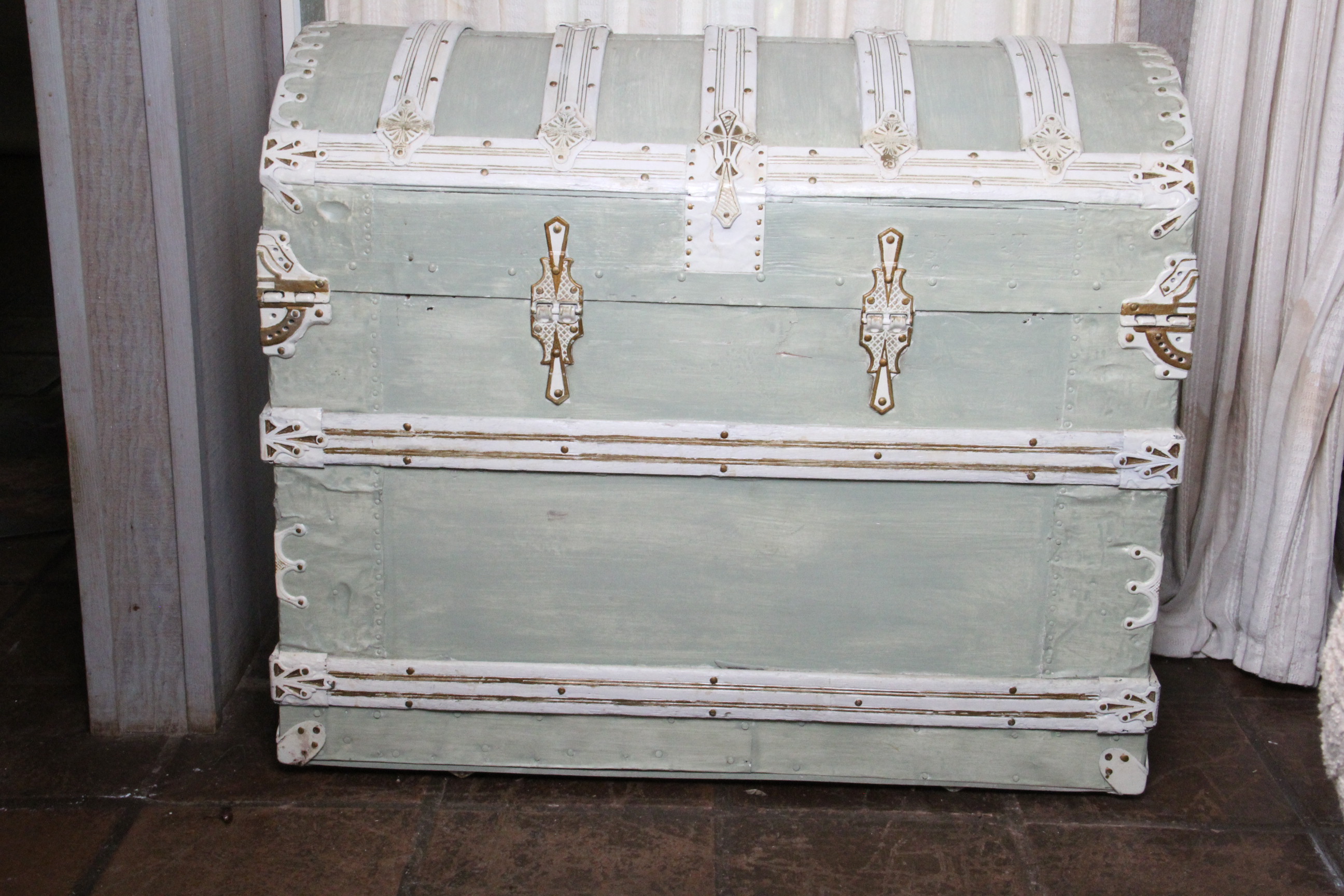 Vintage French Provencial Style Trunk