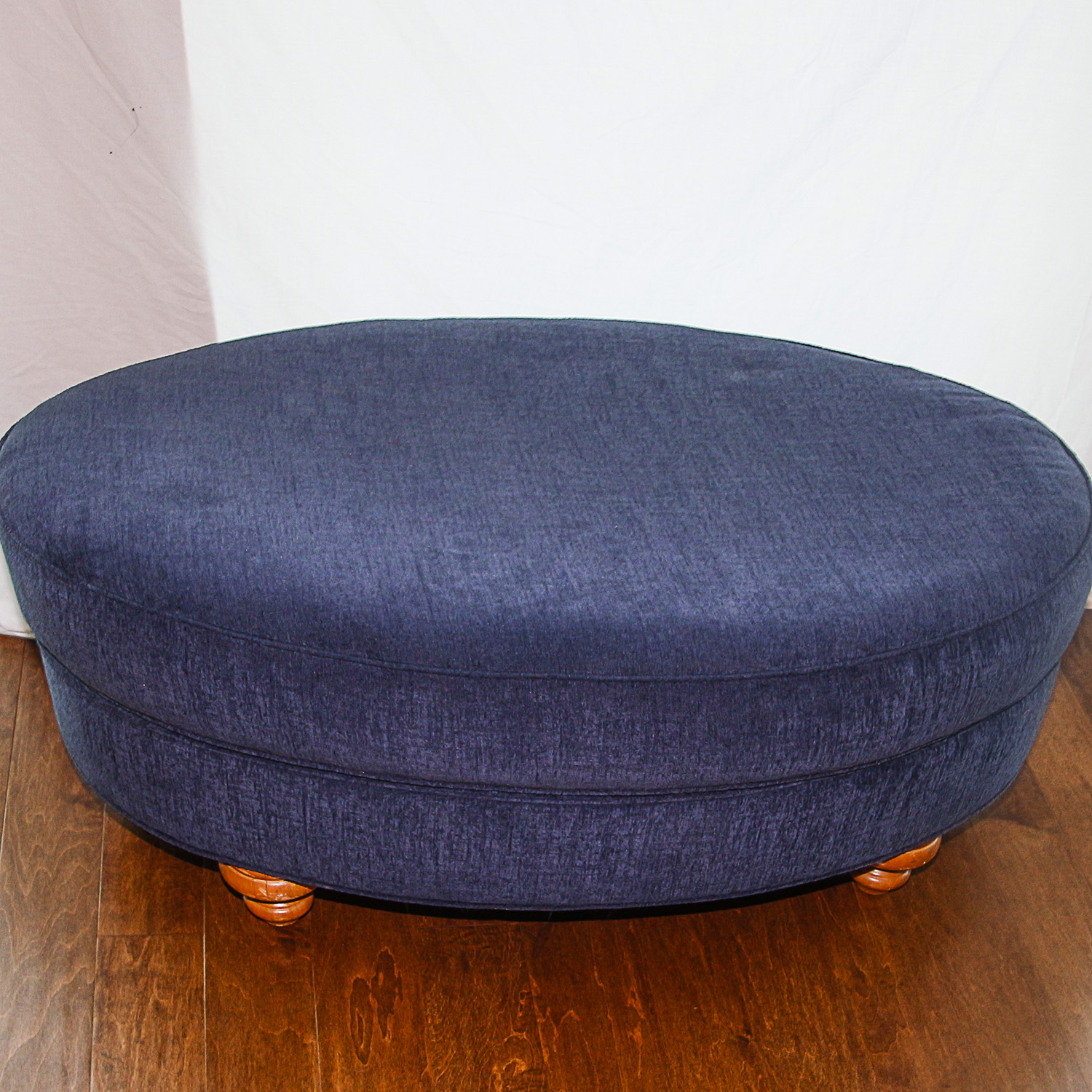Sapphire Blue Ottoman EBTH