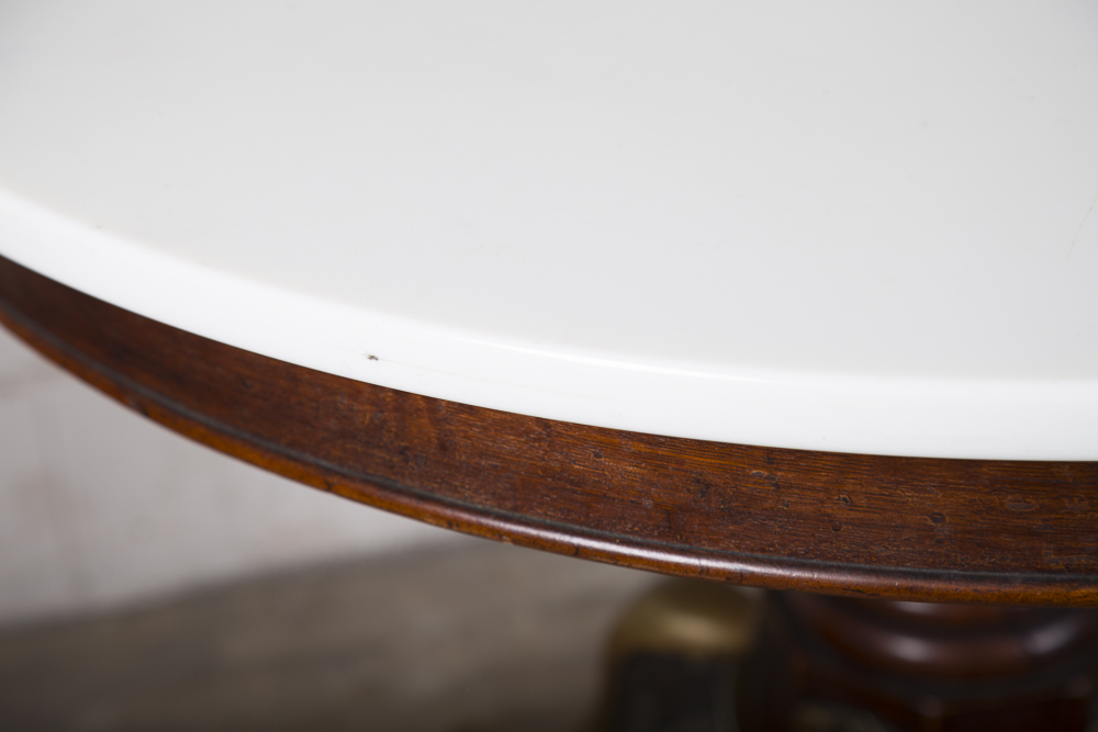 White Marble Top Table