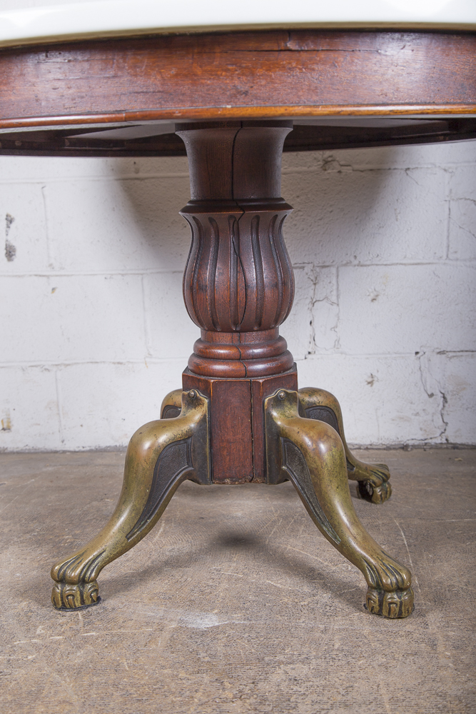 White Marble Top Table