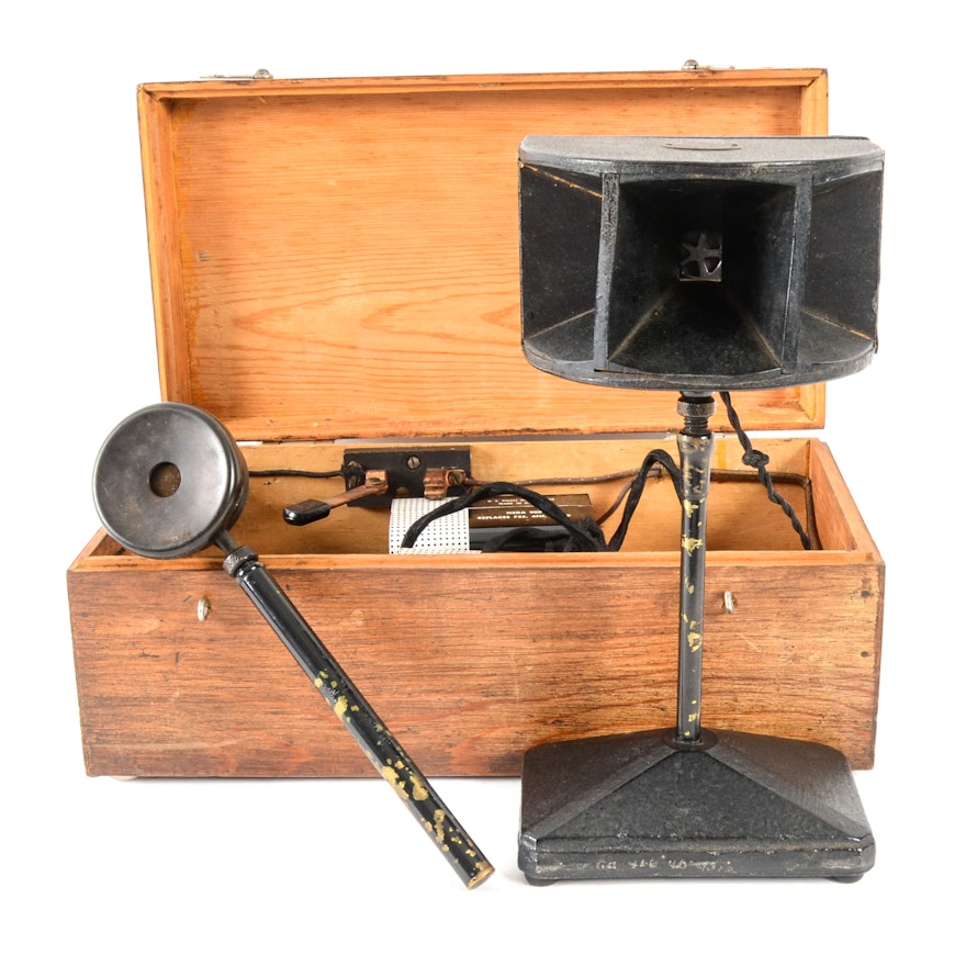 Antique Microphone and Speaker