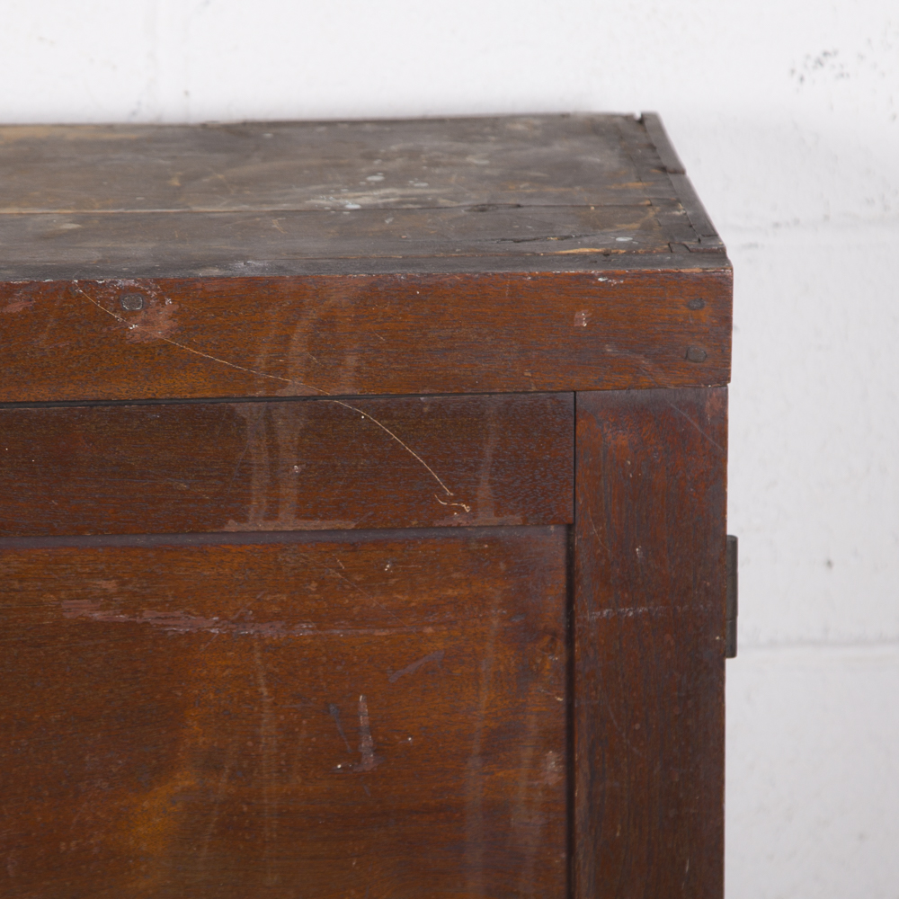 Antique Walnut Two Door Cabinet