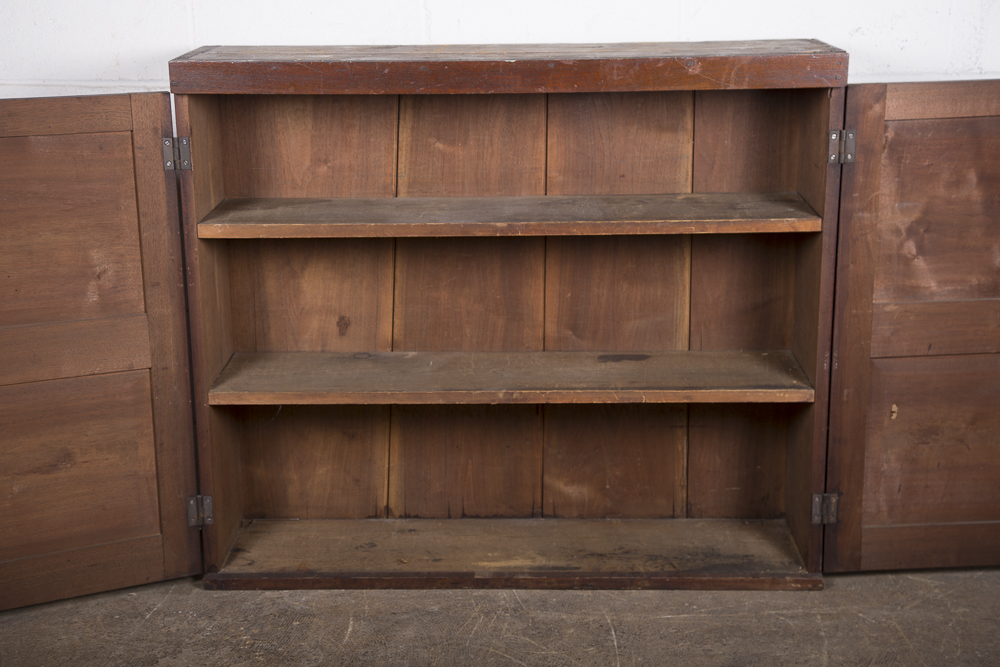 Antique Walnut Two Door Cabinet
