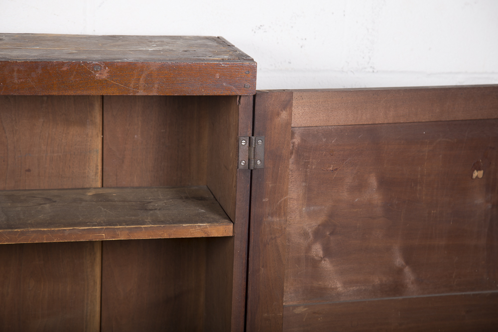 Antique Walnut Two Door Cabinet
