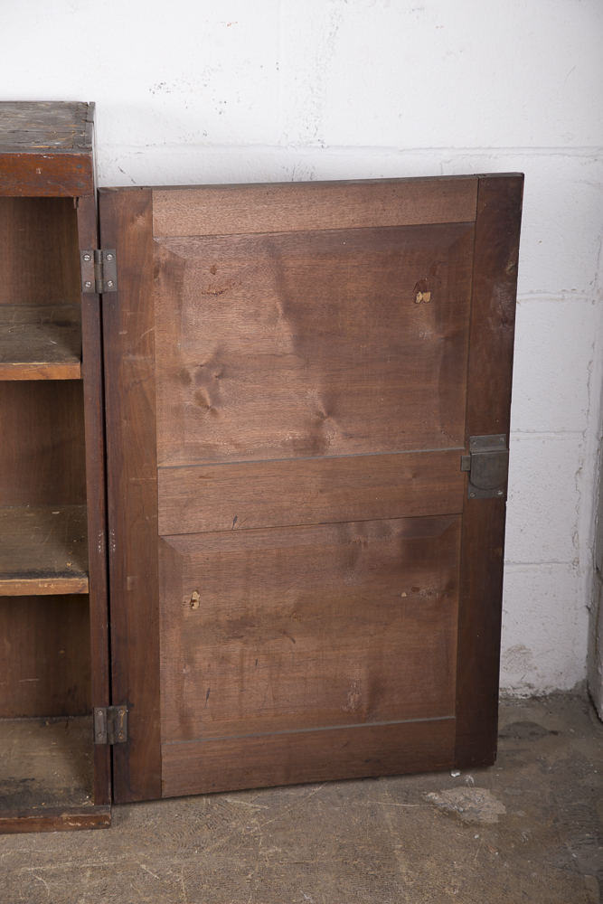 Antique Walnut Two Door Cabinet
