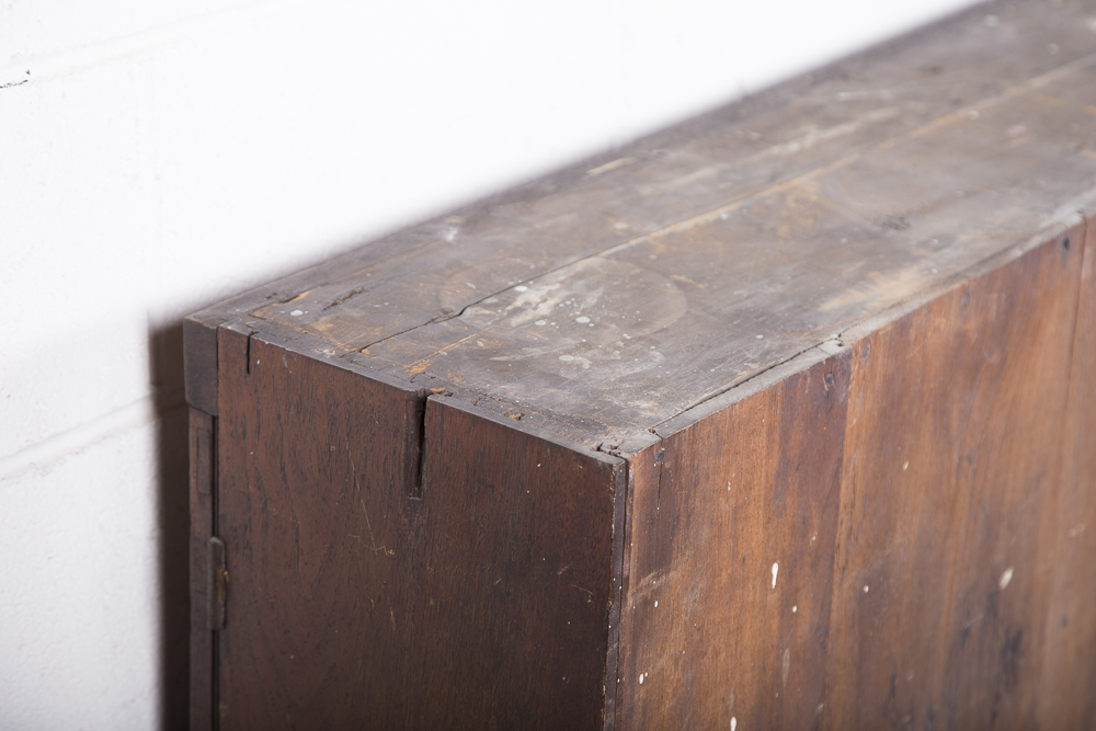 Antique Walnut Two Door Cabinet