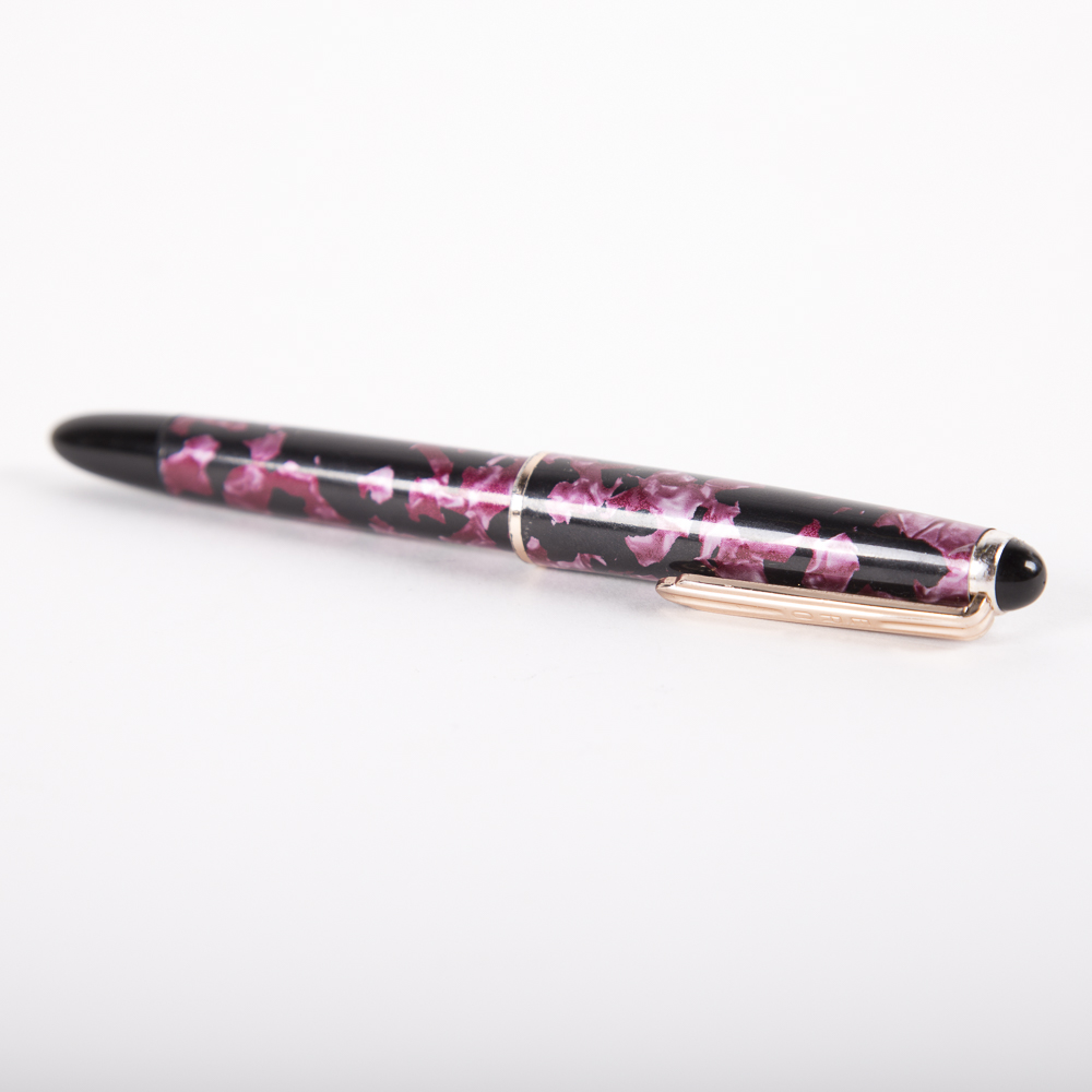 Vintage Magenta and Black Self-Filling Ero Pen