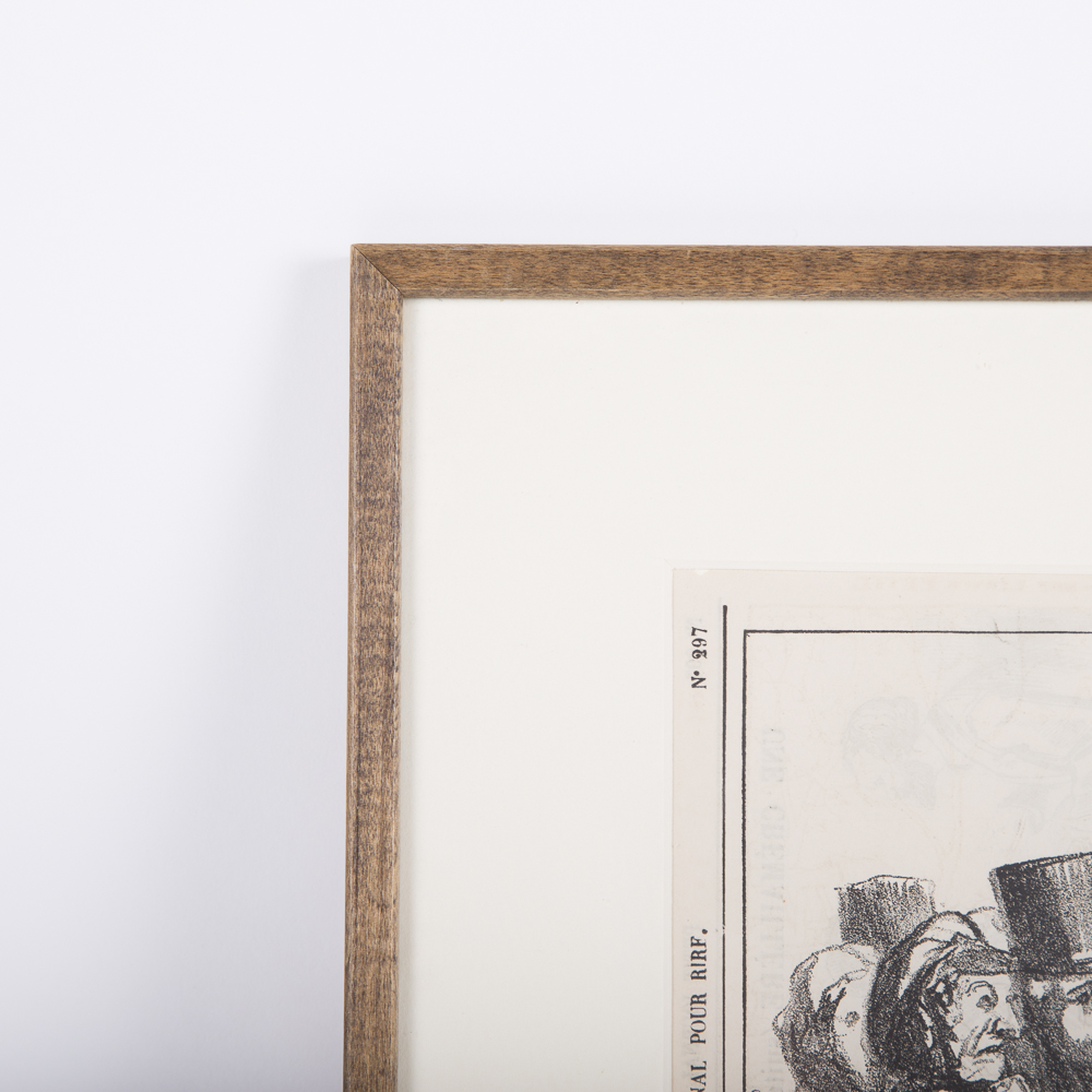 After H. Daumier Lithograph Titled "Le Marchand De Chansons"