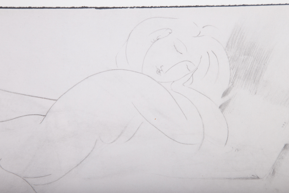 After Modigliani Offset Lithograph Titled "Modigliani Nude"