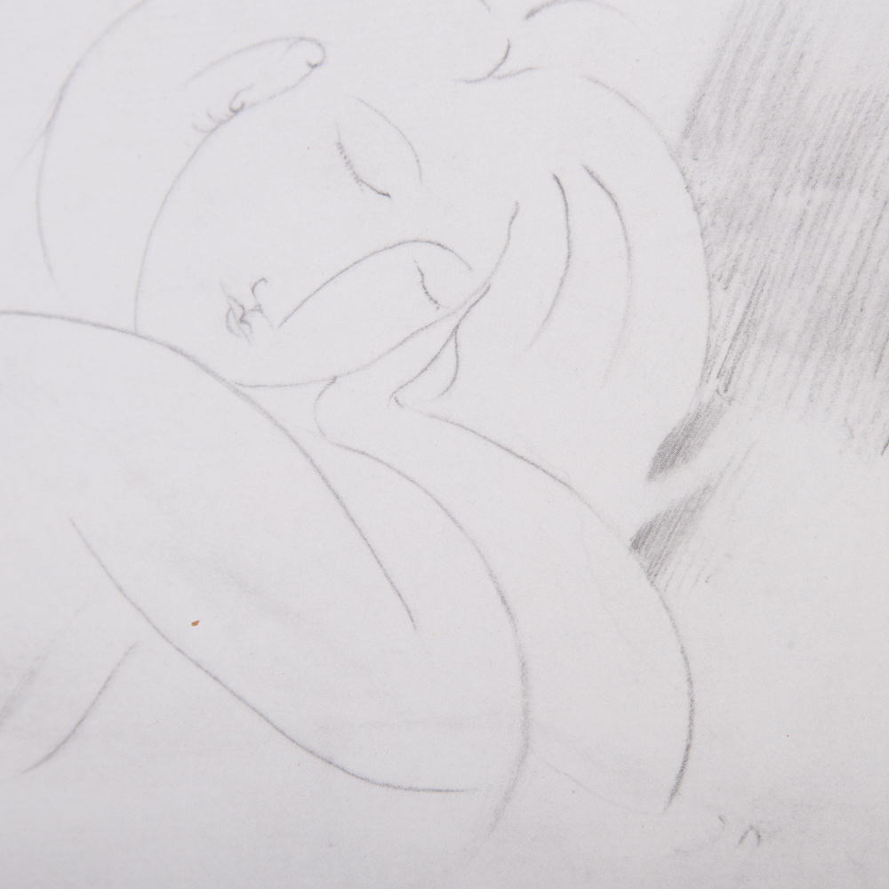 After Modigliani Offset Lithograph Titled "Modigliani Nude"