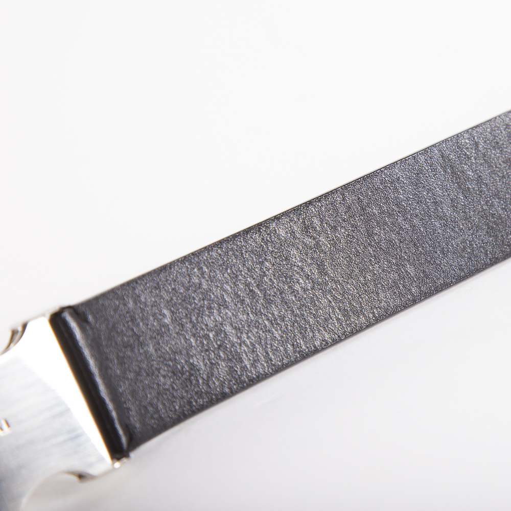 Men's Black Leather Prada Belt