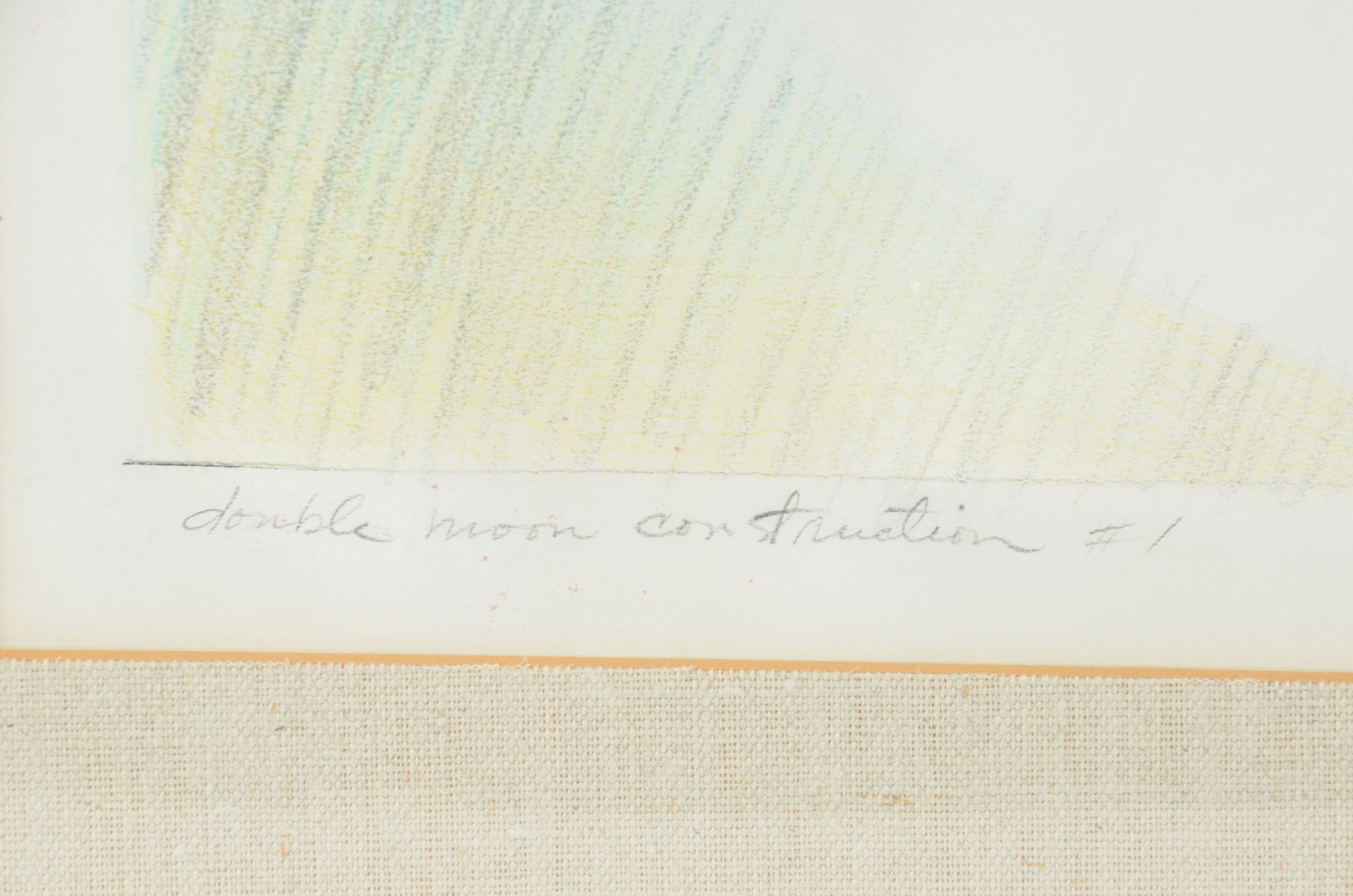 Ed Vega Mixed Media Art "Double Moon Construction #1"