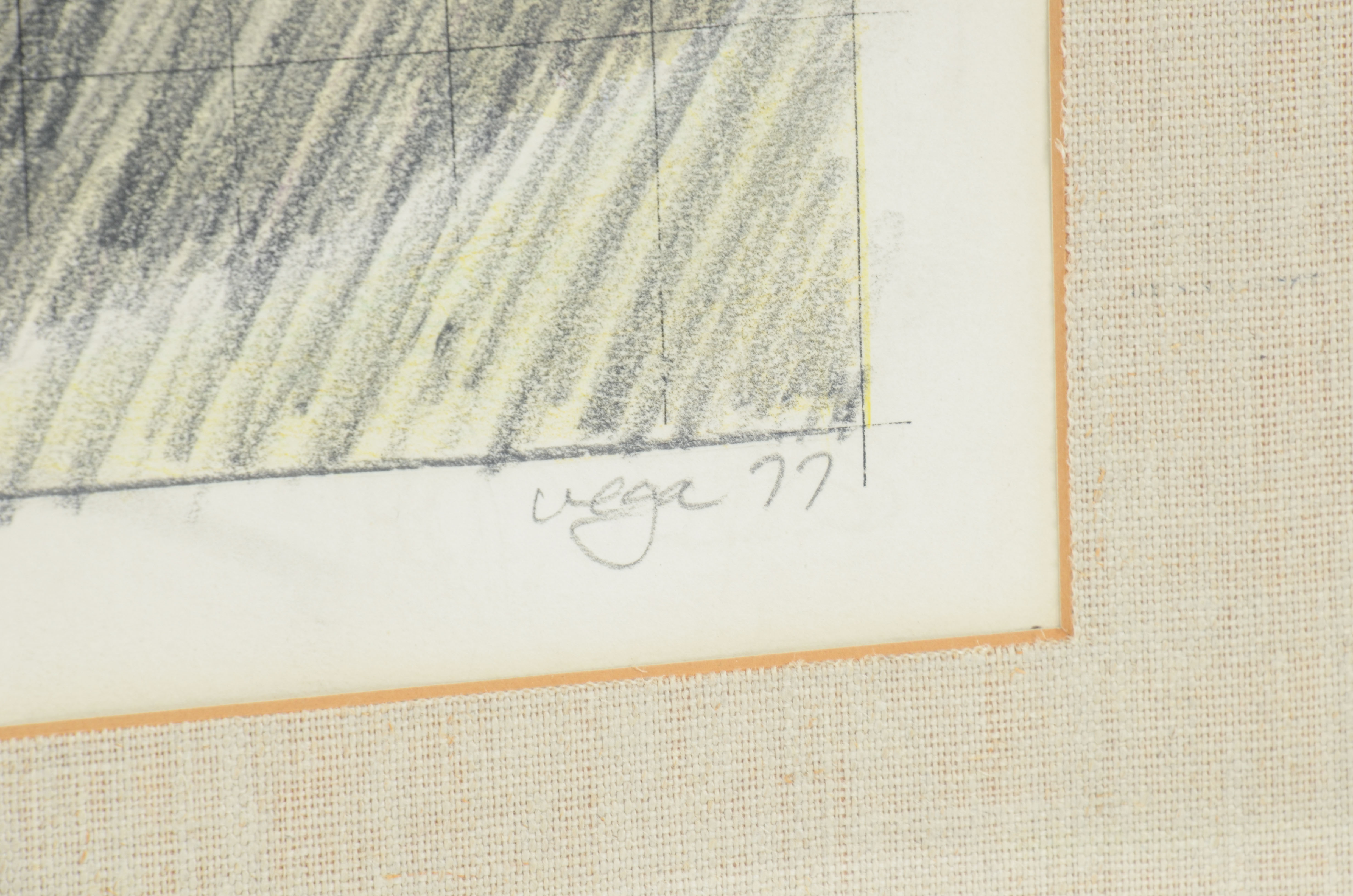 Ed Vega Mixed Media Art "Double Moon Construction #1"