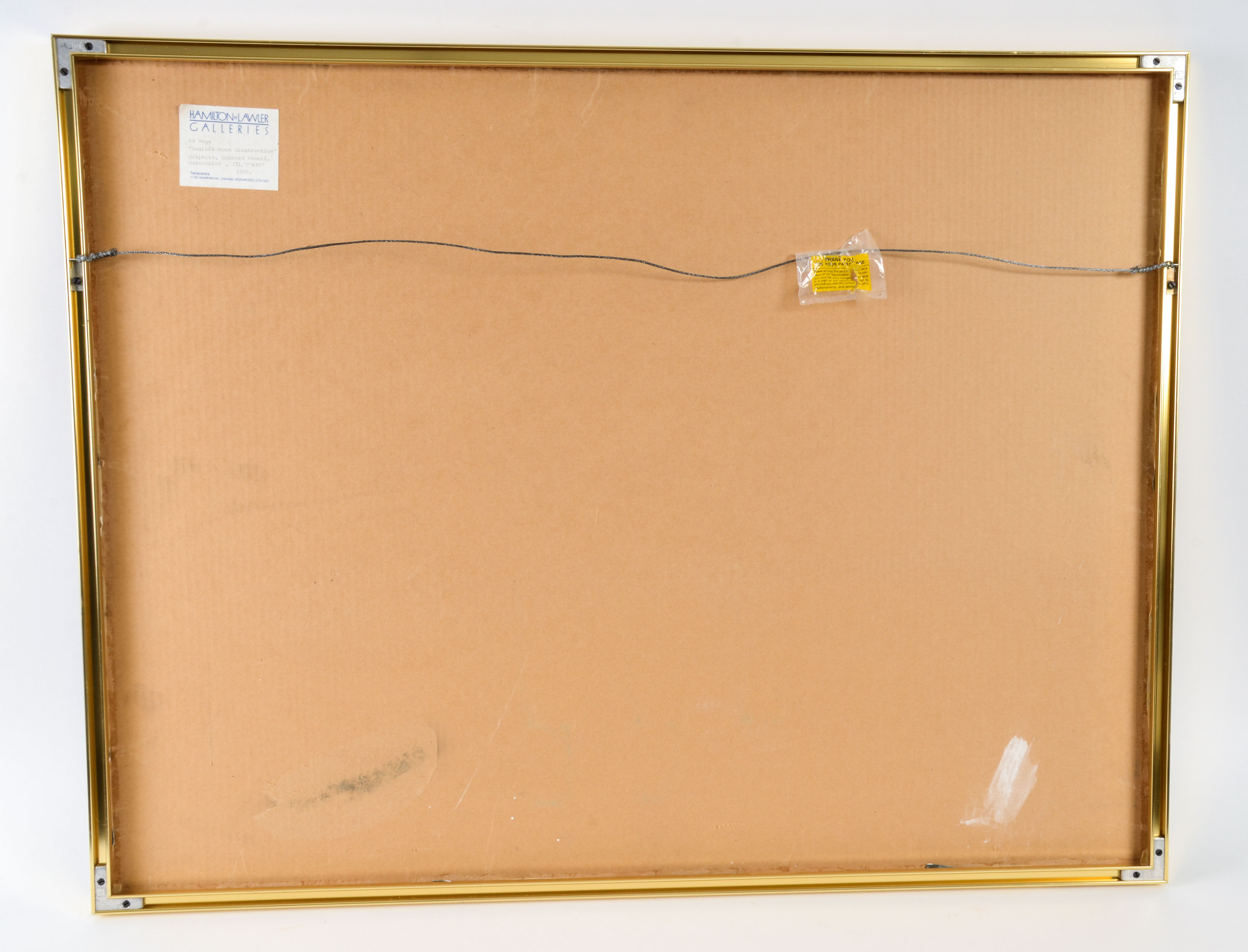 Ed Vega Mixed Media Art "Double Moon Construction #1"