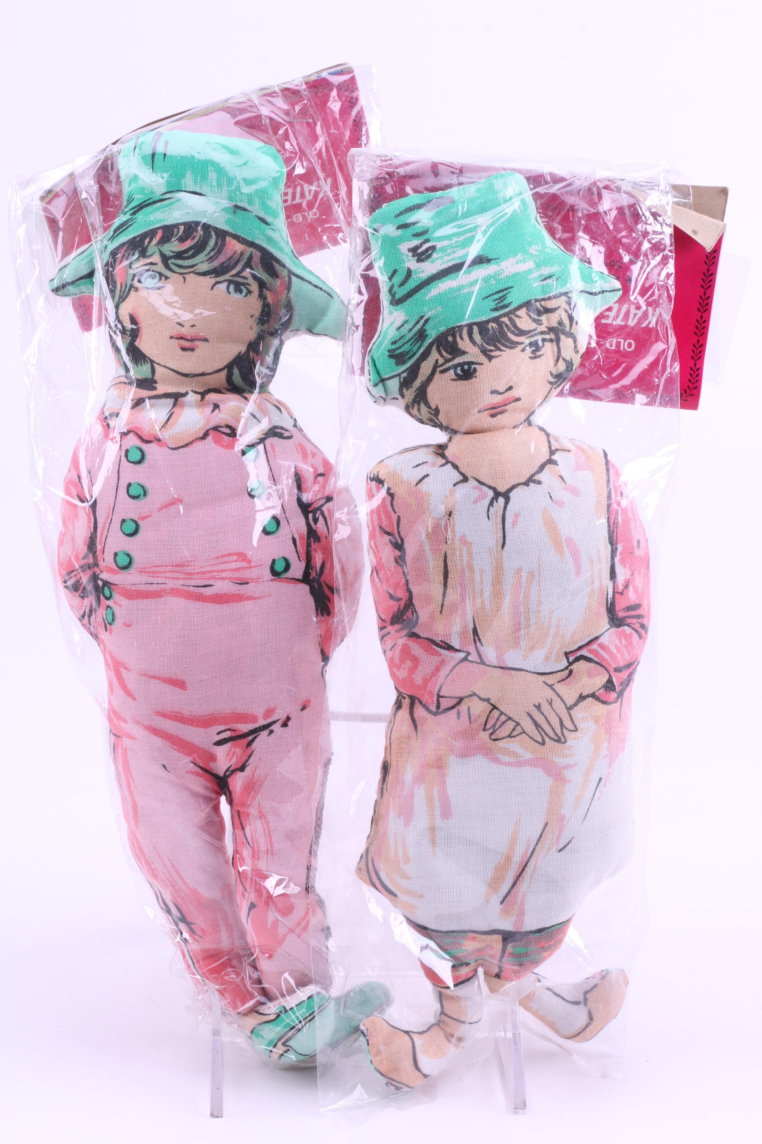 Assortment of Vintage Dolls and a Metal Stroller