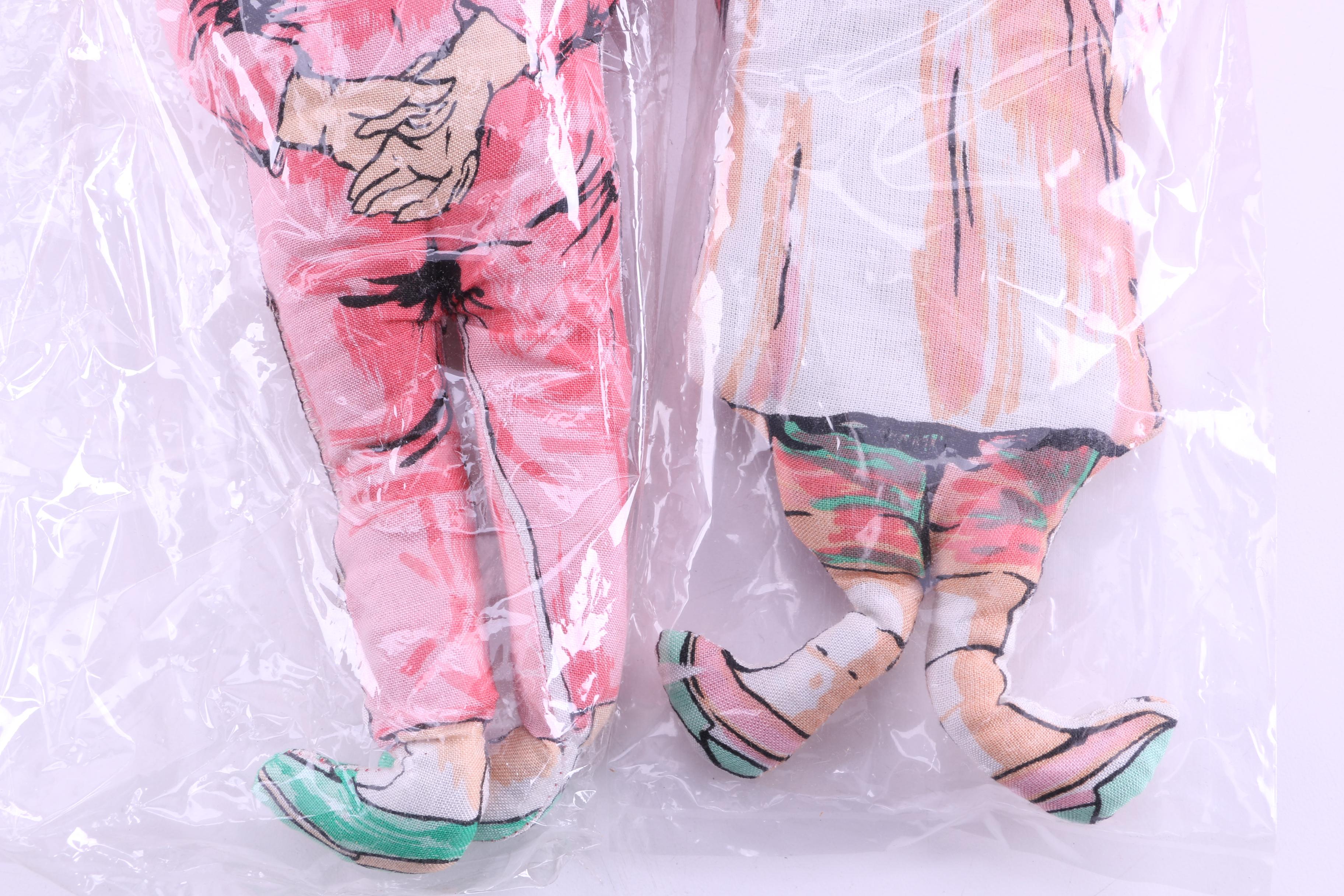 Assortment of Vintage Dolls and a Metal Stroller