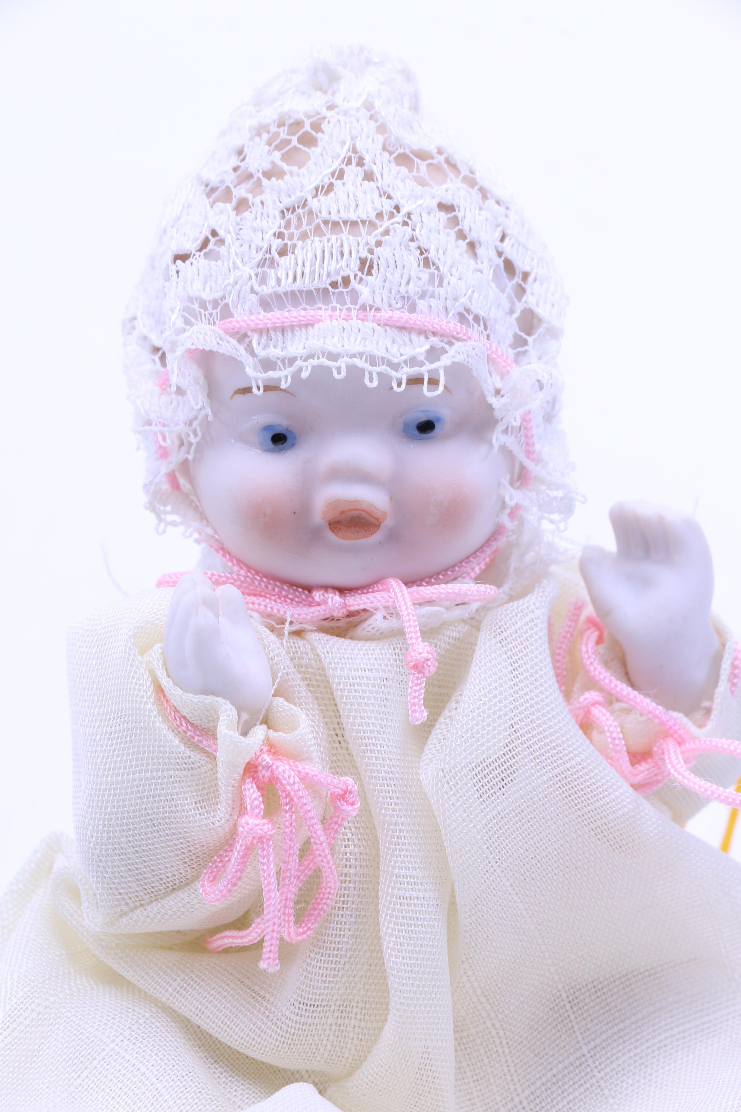 Assortment of Vintage Dolls and a Metal Stroller