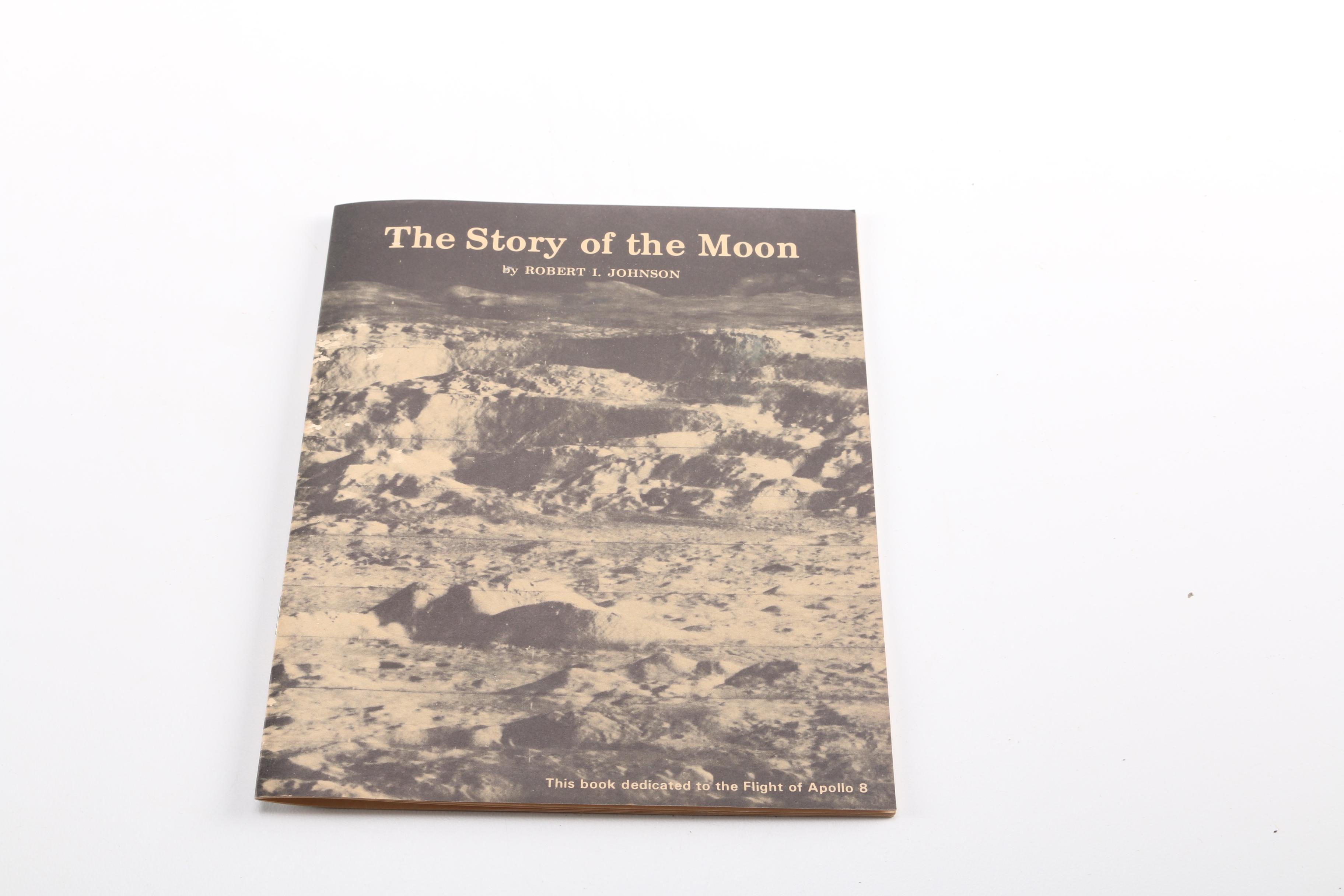 "The Moon" Globe With "The Story of the Moon" by Robert I. Johnson