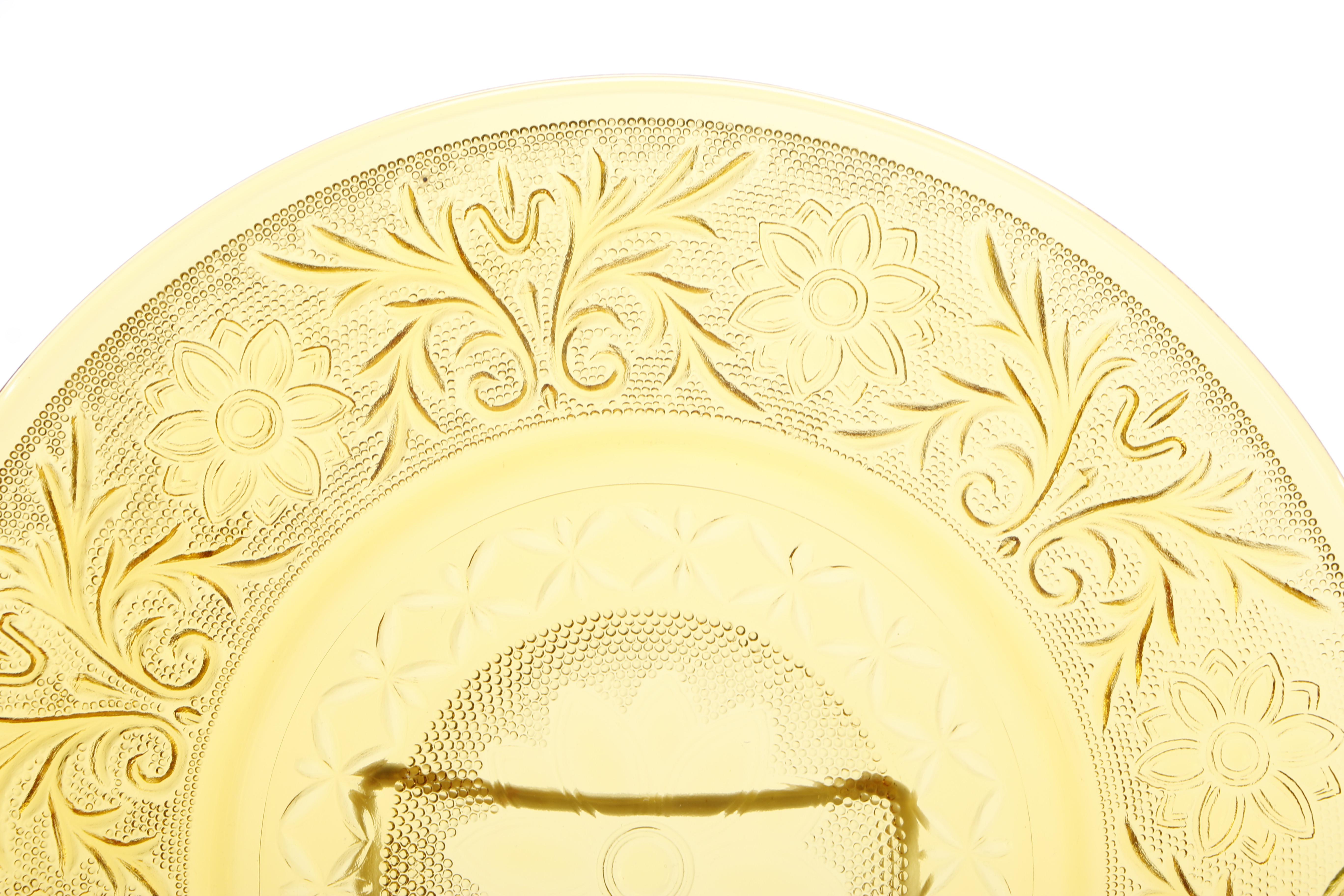 Green and Amber Glass Featuring Anchor Hocking