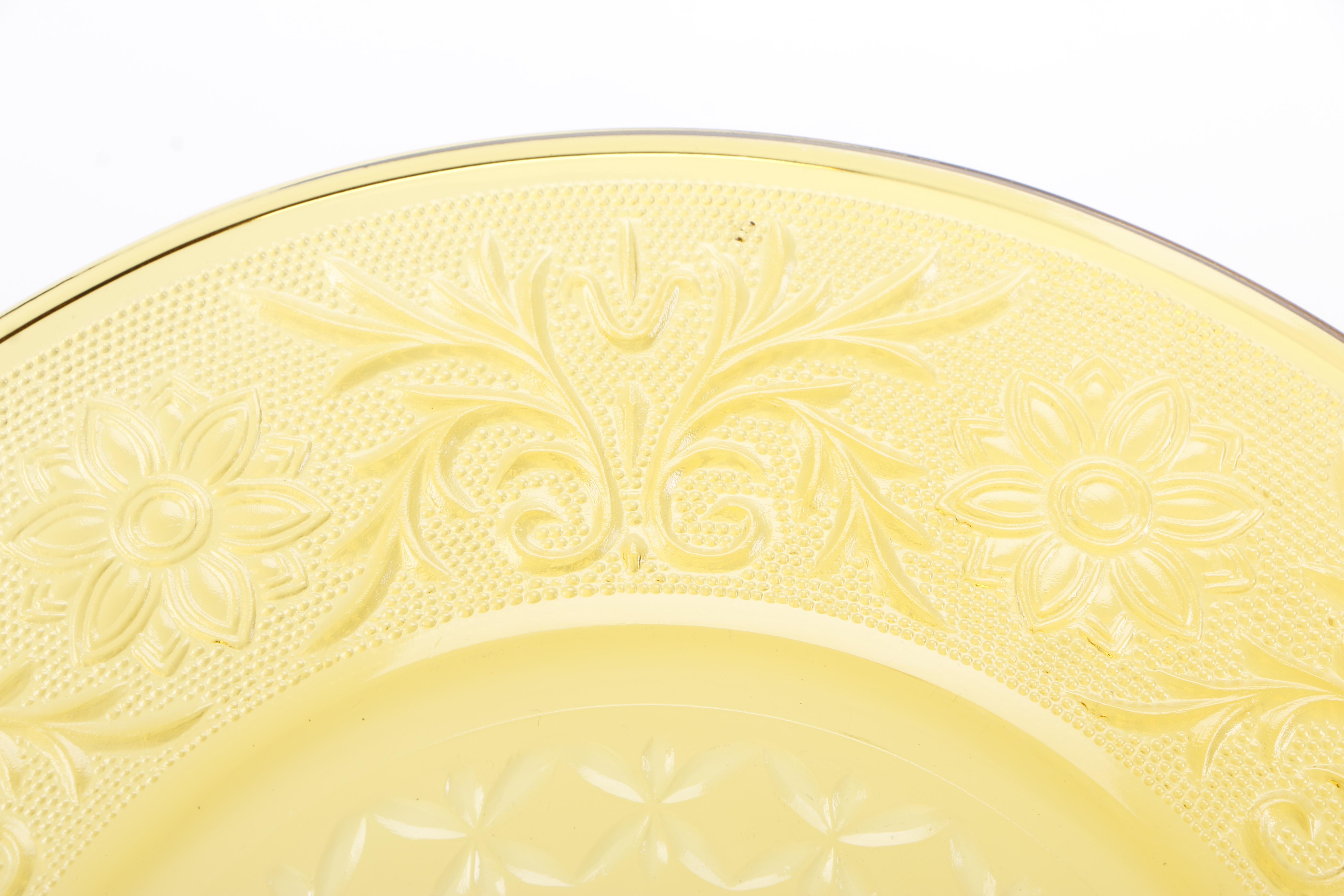 Green and Amber Glass Featuring Anchor Hocking