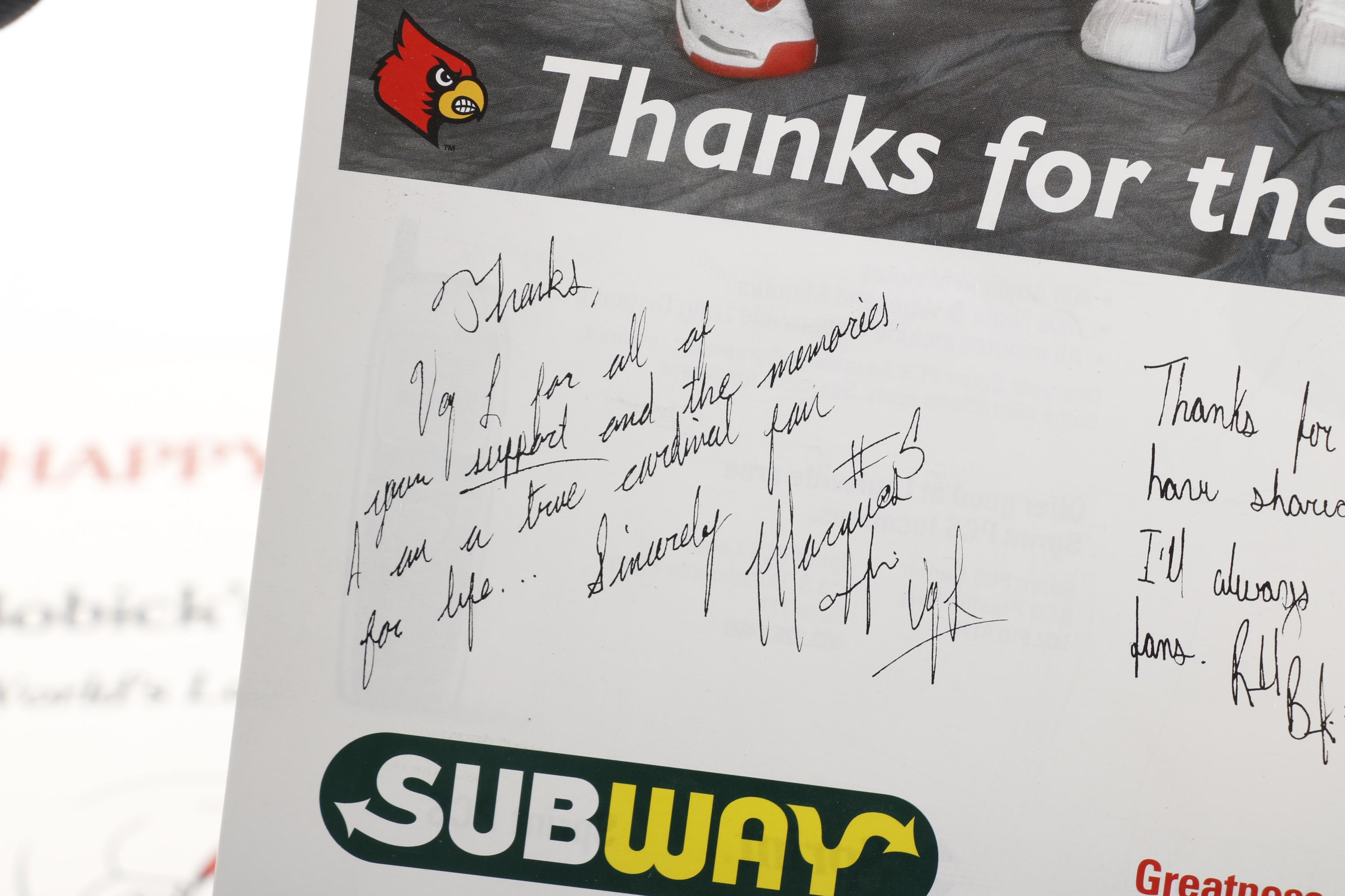 1980s University of Louisville Basketball Memorabilia and Ephemera