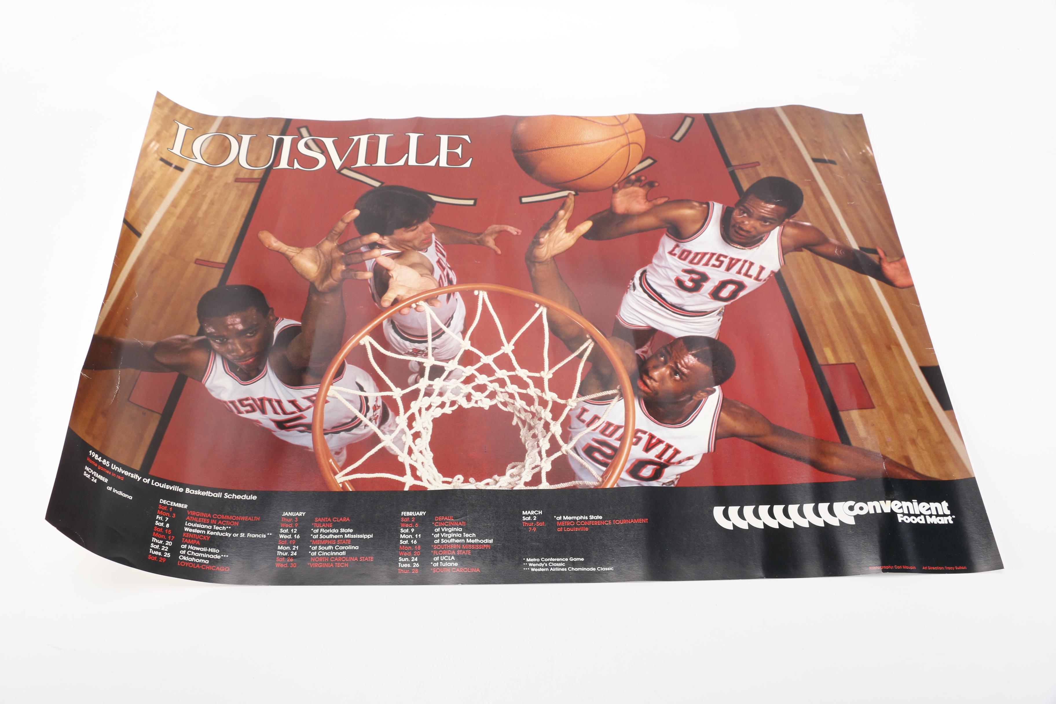 1980s University of Louisville Basketball Memorabilia and Ephemera